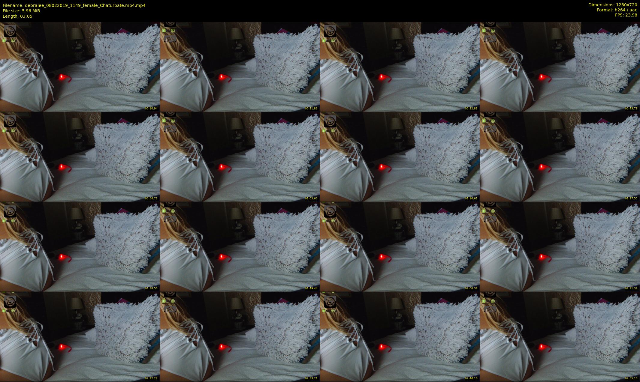 debralee — 4 minute Chaturbate female cam show recording, 720p, Feb 8, 2019