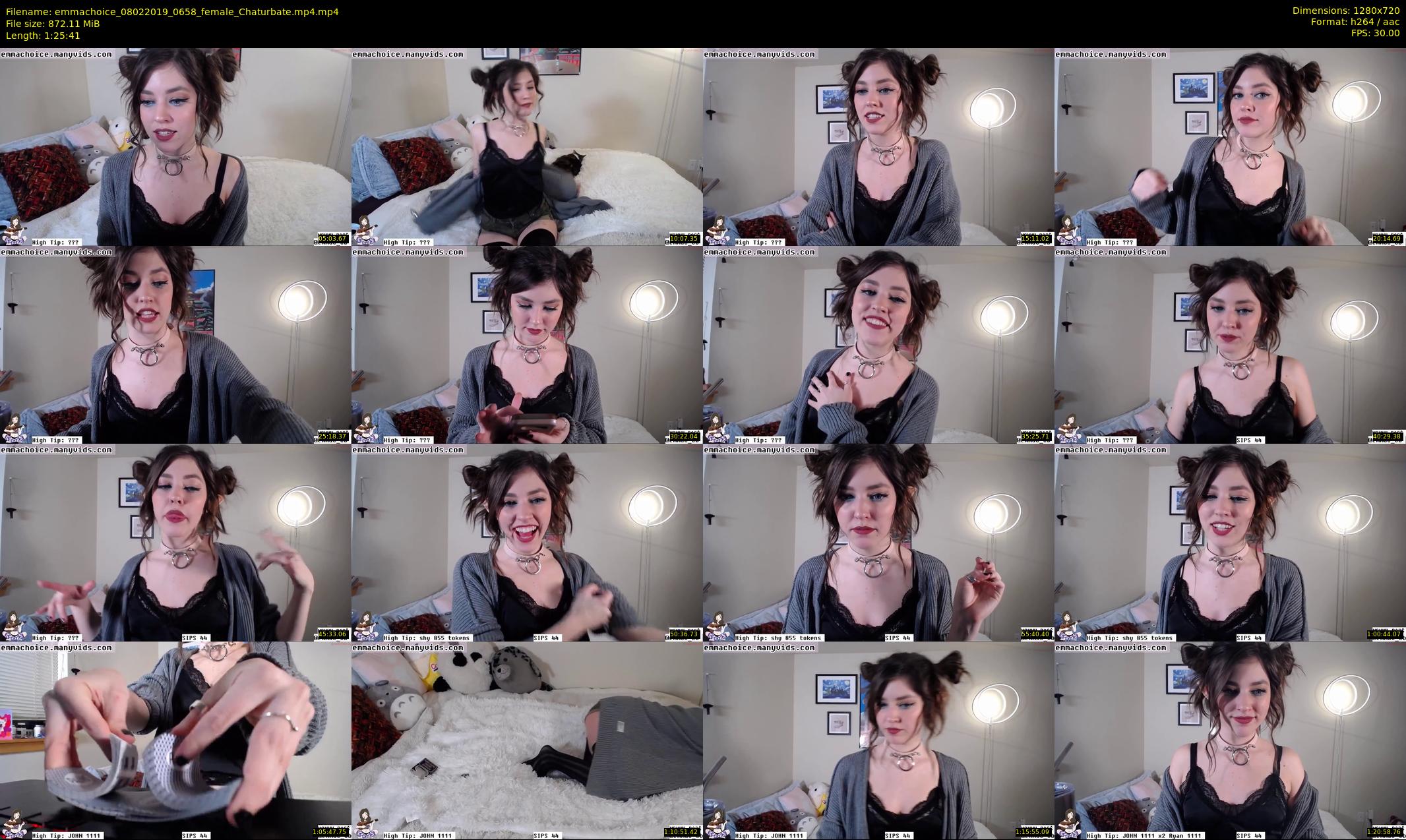 emmachoice — 86 minute Chaturbate female cam show recording, 720p, Feb 8, 2019