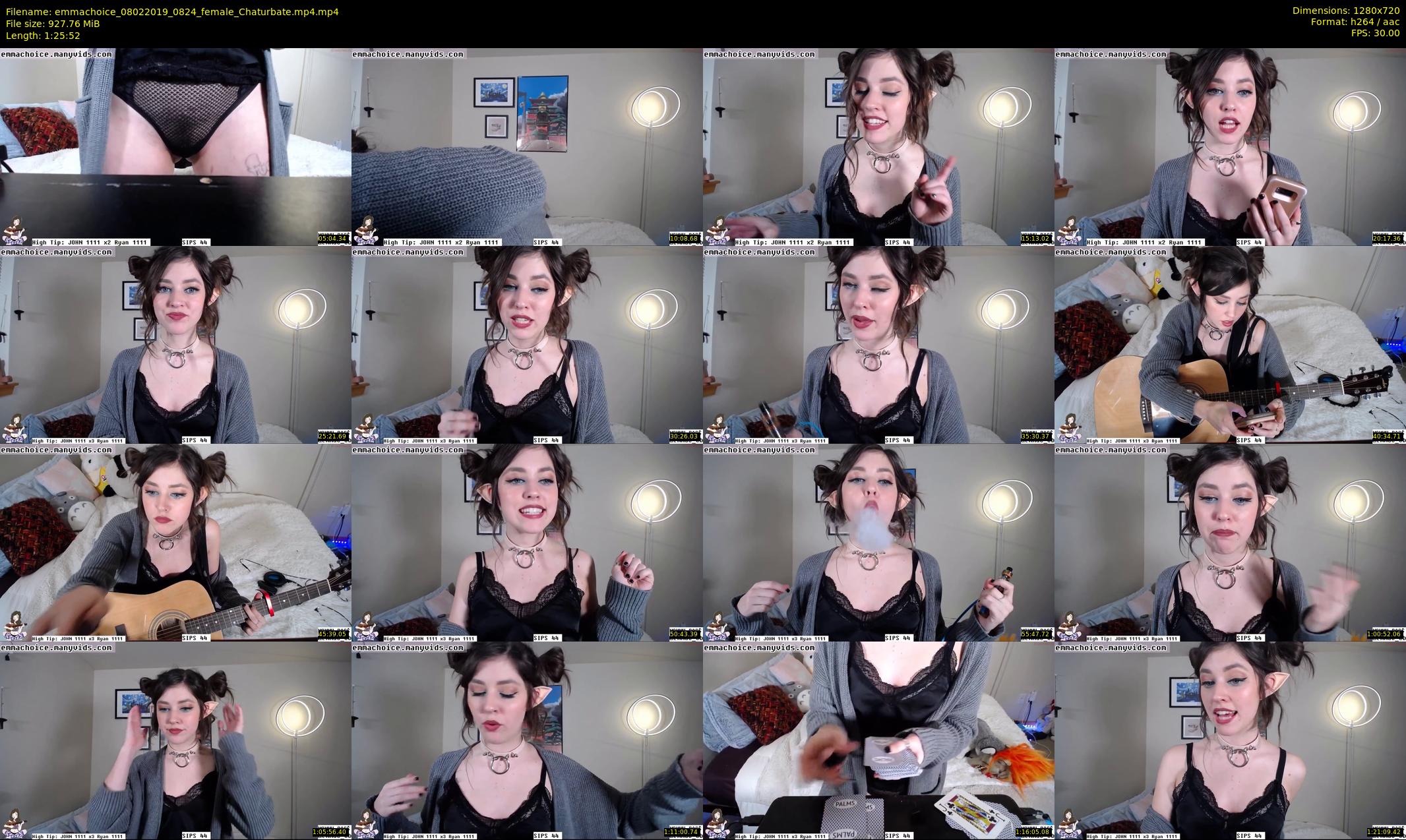 emmachoice — 86 minute Chaturbate female cam show recording, 720p, Feb 8, 2019