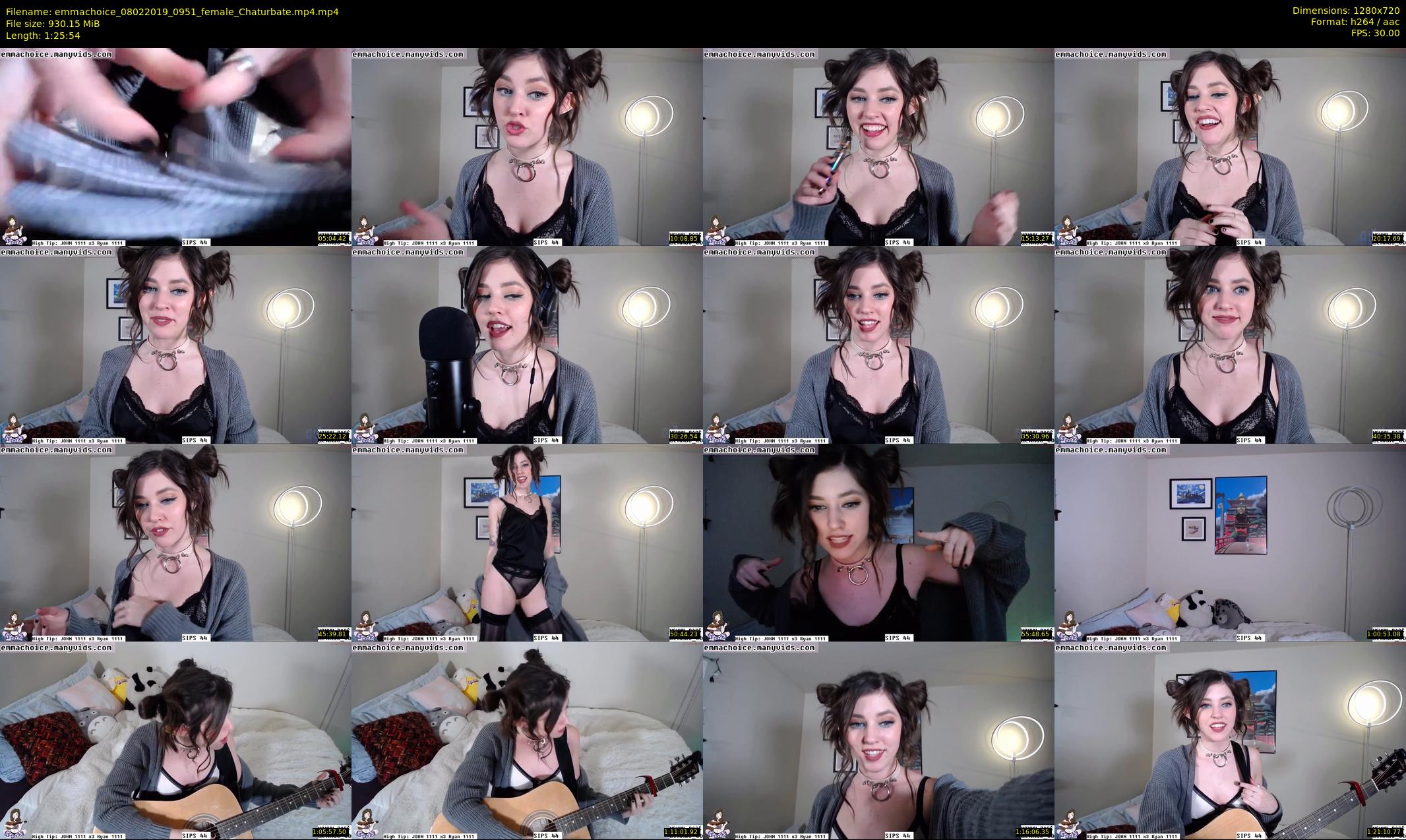 emmachoice — 86 minute Chaturbate female cam show recording, 720p, Feb 8, 2019