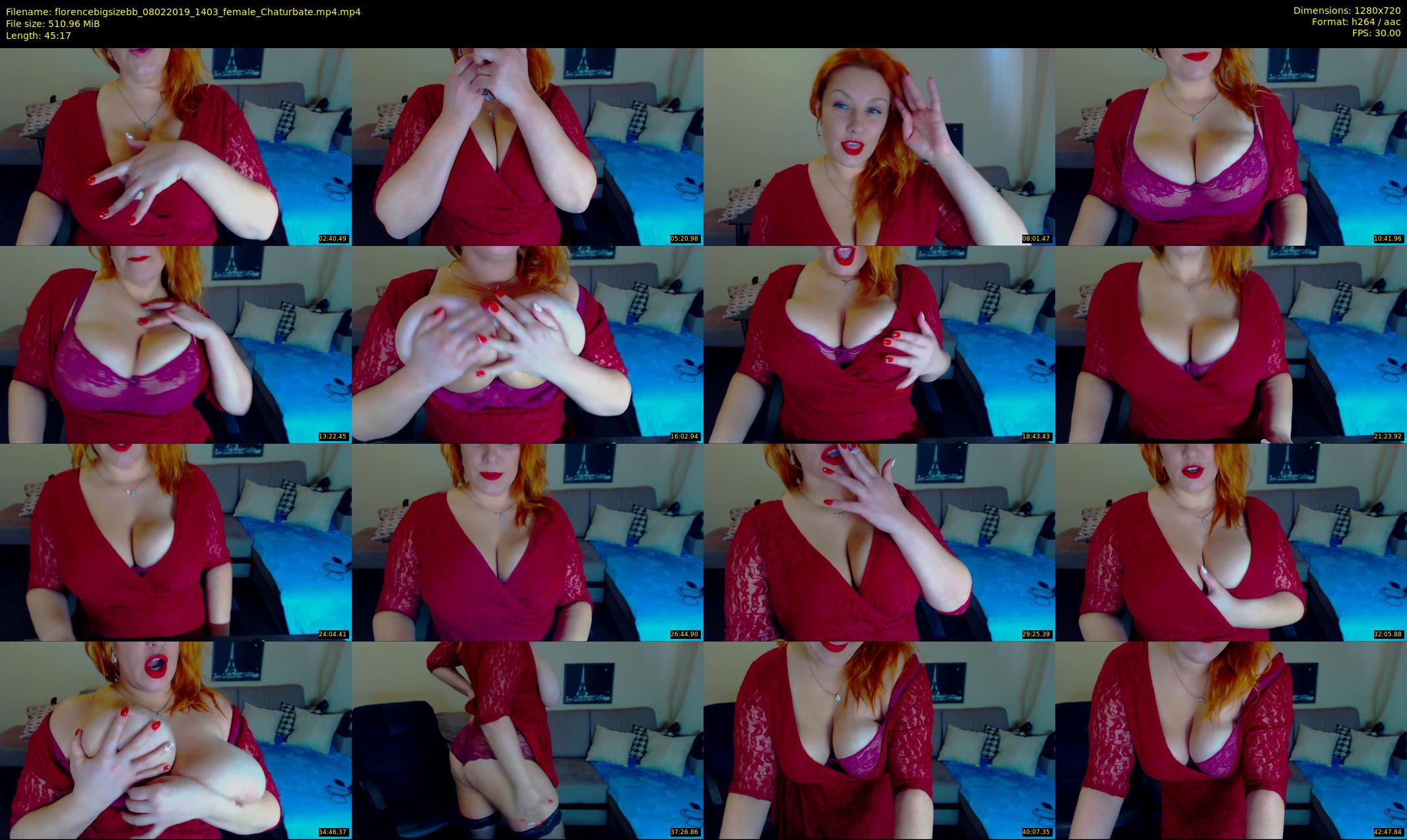 florencebigsizebb — 46 minute Chaturbate female cam show recording, 720p, Feb 8, 2019