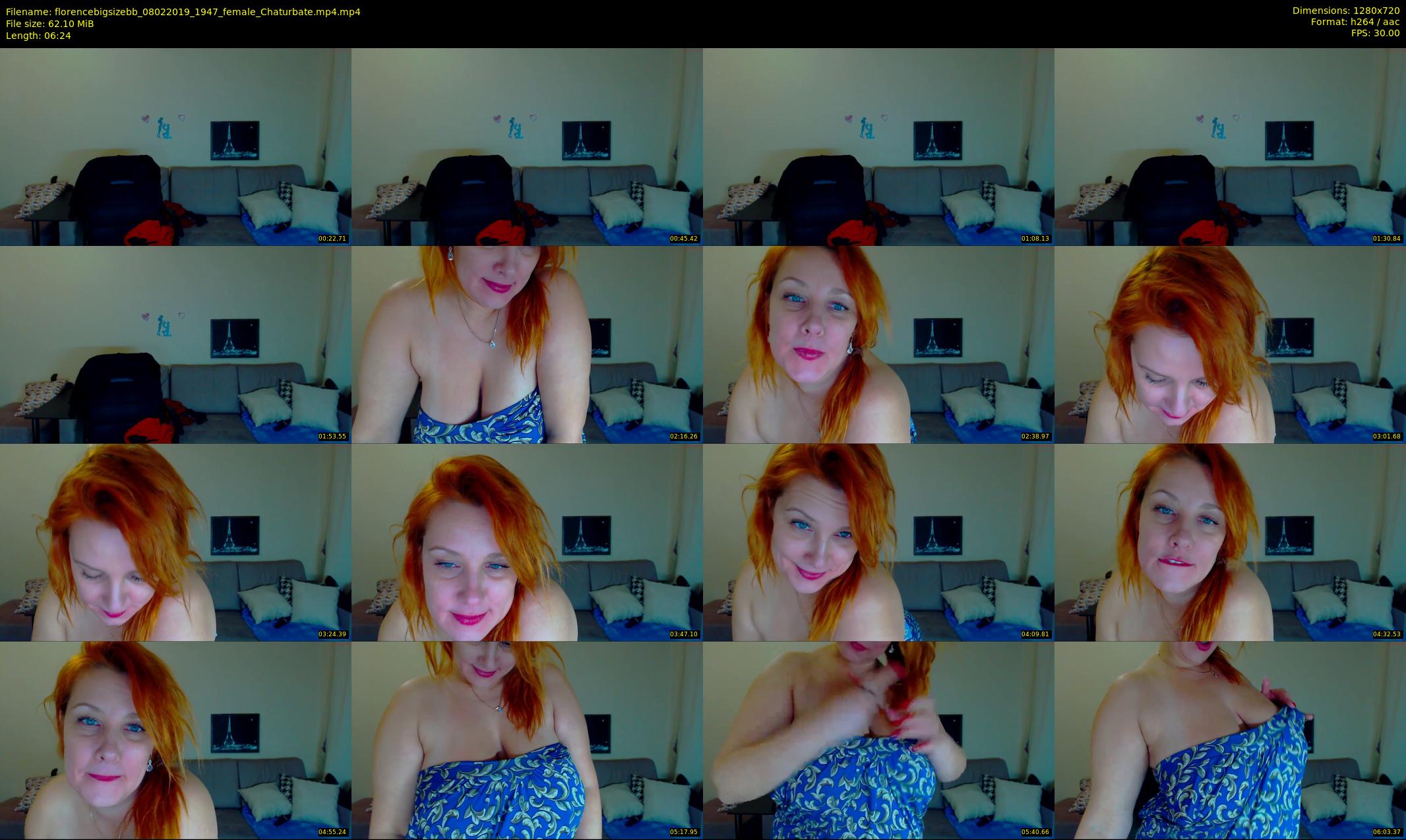 florencebigsizebb — 7 minute Chaturbate female cam show recording, 720p, Feb 8, 2019