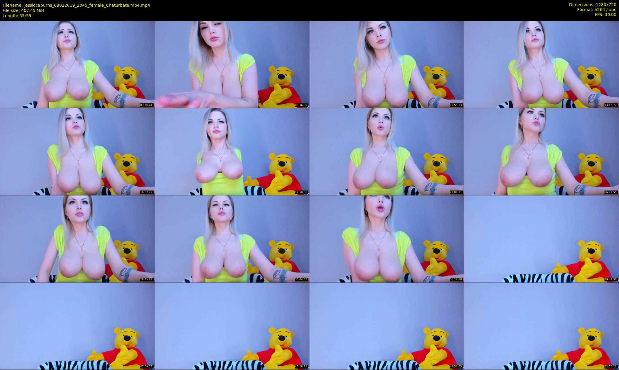 jessiccaburns — 56 minute Chaturbate female cam show recording, 720p, Feb 8, 2019