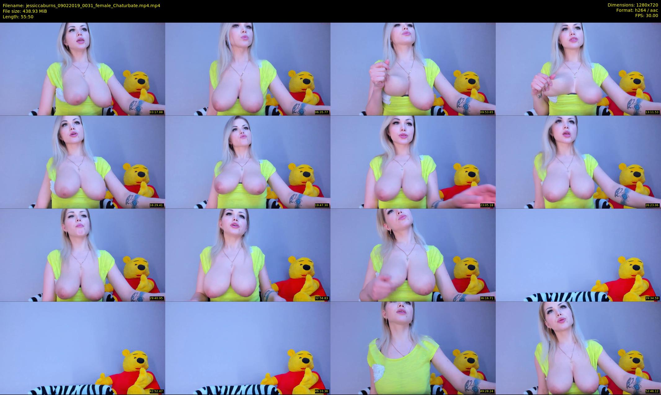 jessiccaburns — 56 minute Chaturbate female cam show recording, 720p, Feb 9, 2019