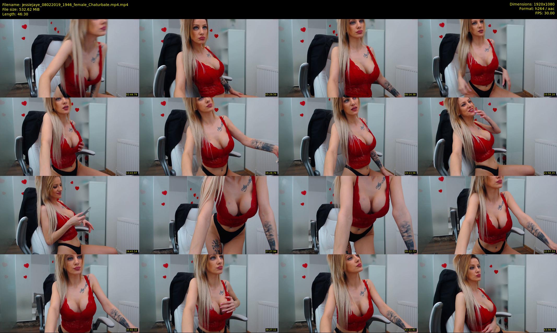 jessiejaye — 47 minute Chaturbate female cam show recording, 1080p, Feb 8, 2019