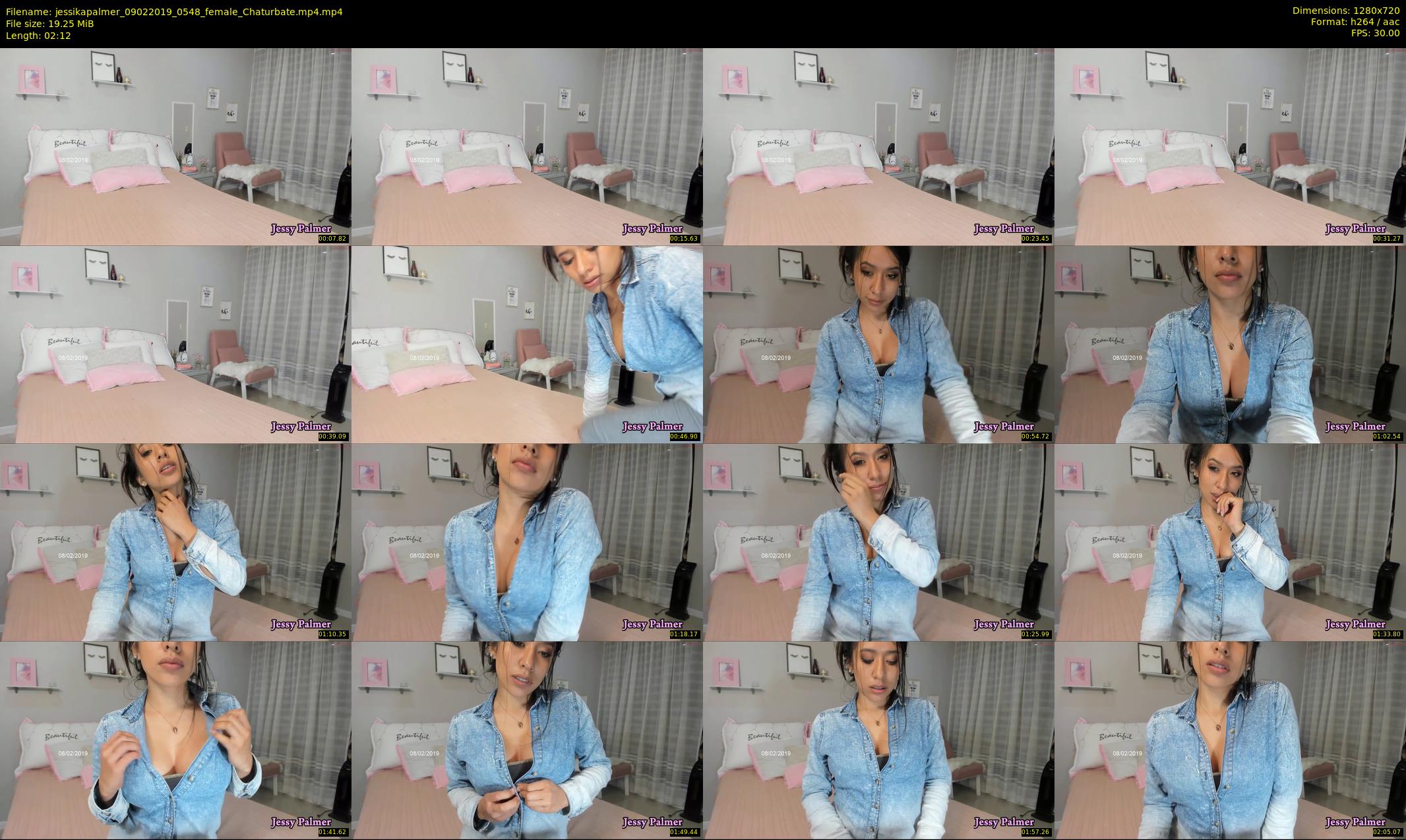 jessikapalmer — 3 minute Chaturbate female cam show recording, 720p, Feb 9, 2019