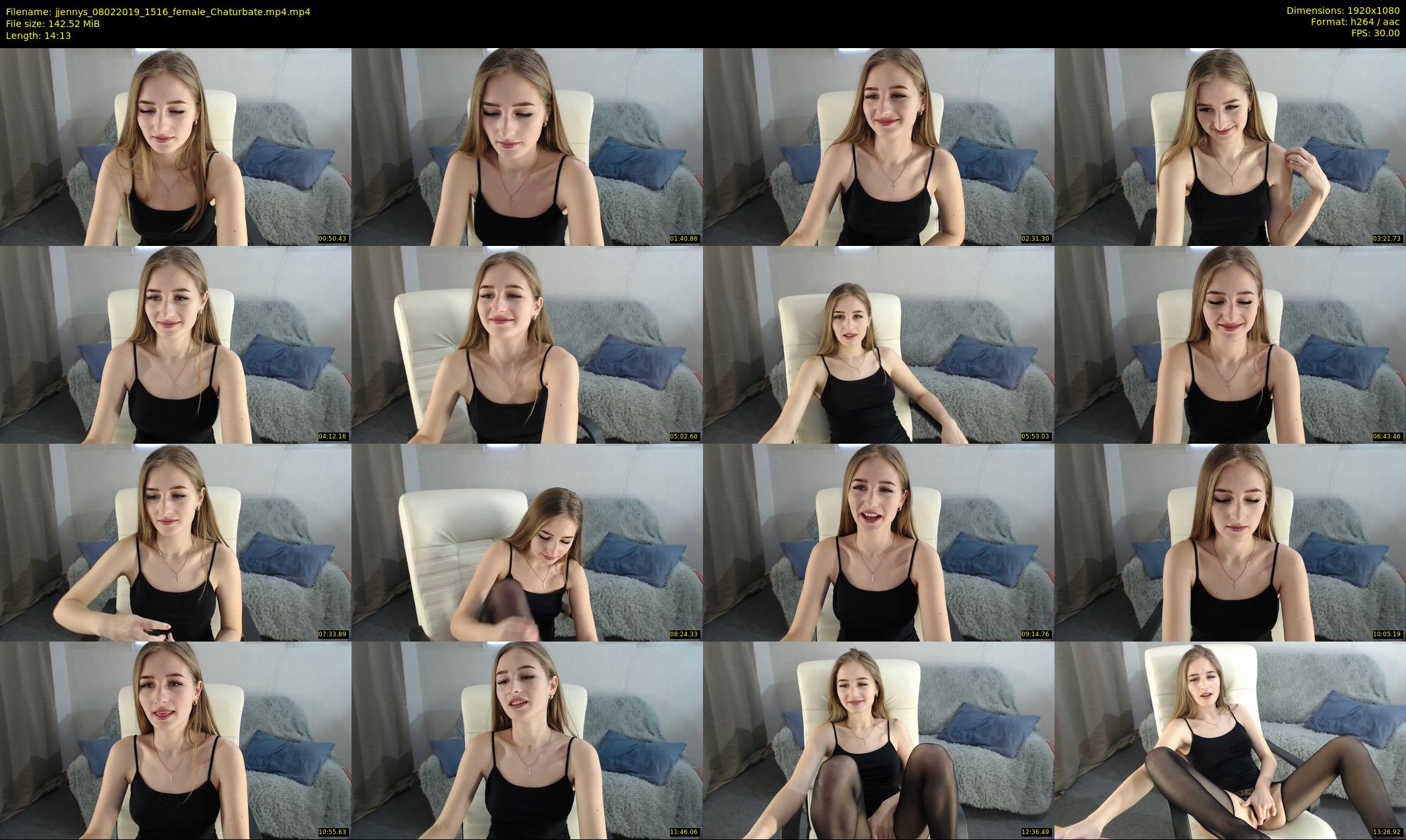 jjennys — 15 minute Chaturbate female cam show recording, 1080p, Feb 8, 2019