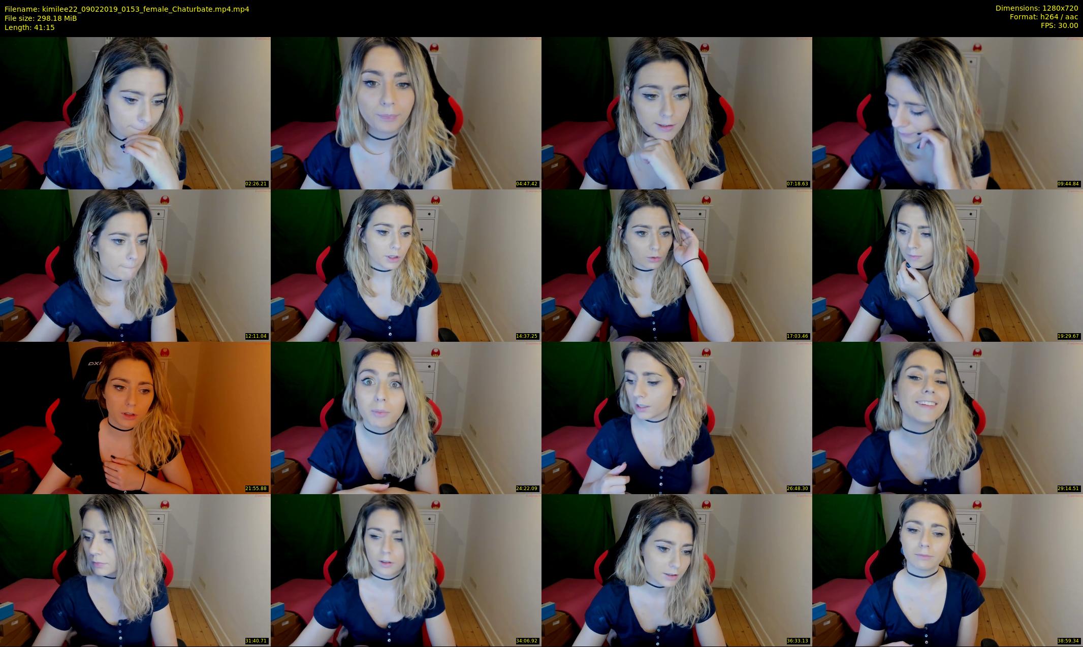 kimilee22 — 42 minute Chaturbate female cam show recording, 720p, Feb 9, 2019