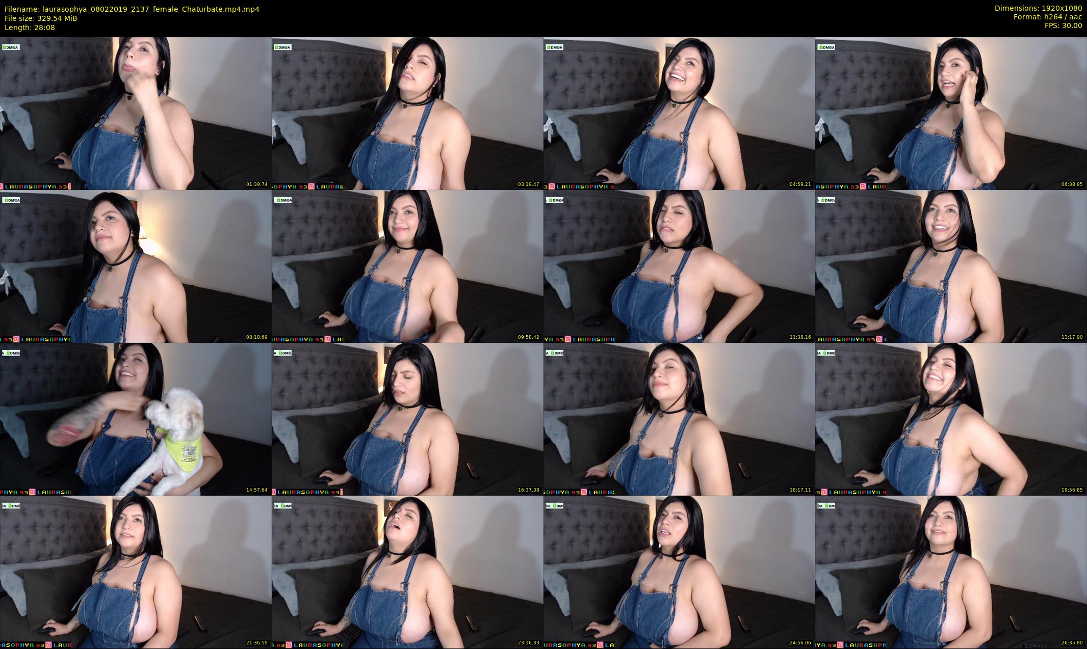 laurasophya — 29 minute Chaturbate female cam show recording, 1080p, Feb 8, 2019