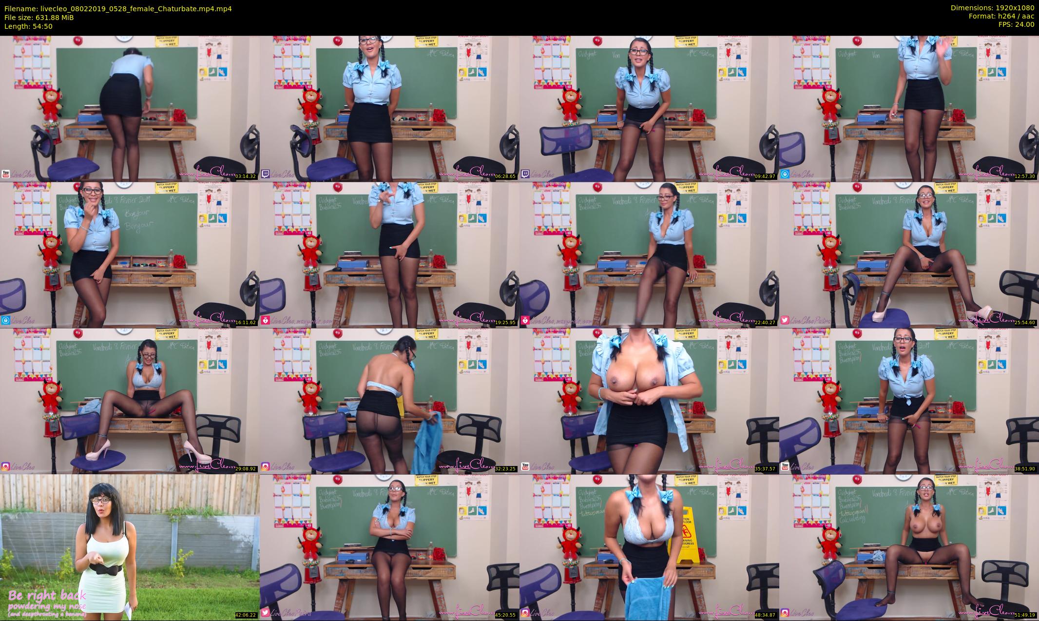 livecleo — 55 minute Chaturbate female cam show recording, 1080p, Feb 8, 2019