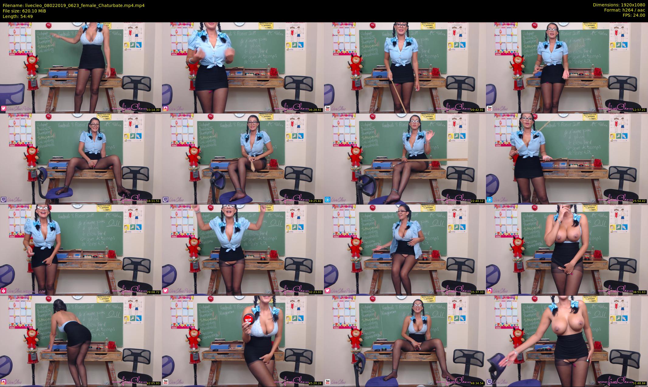 livecleo — 55 minute Chaturbate female cam show recording, 1080p, Feb 8, 2019