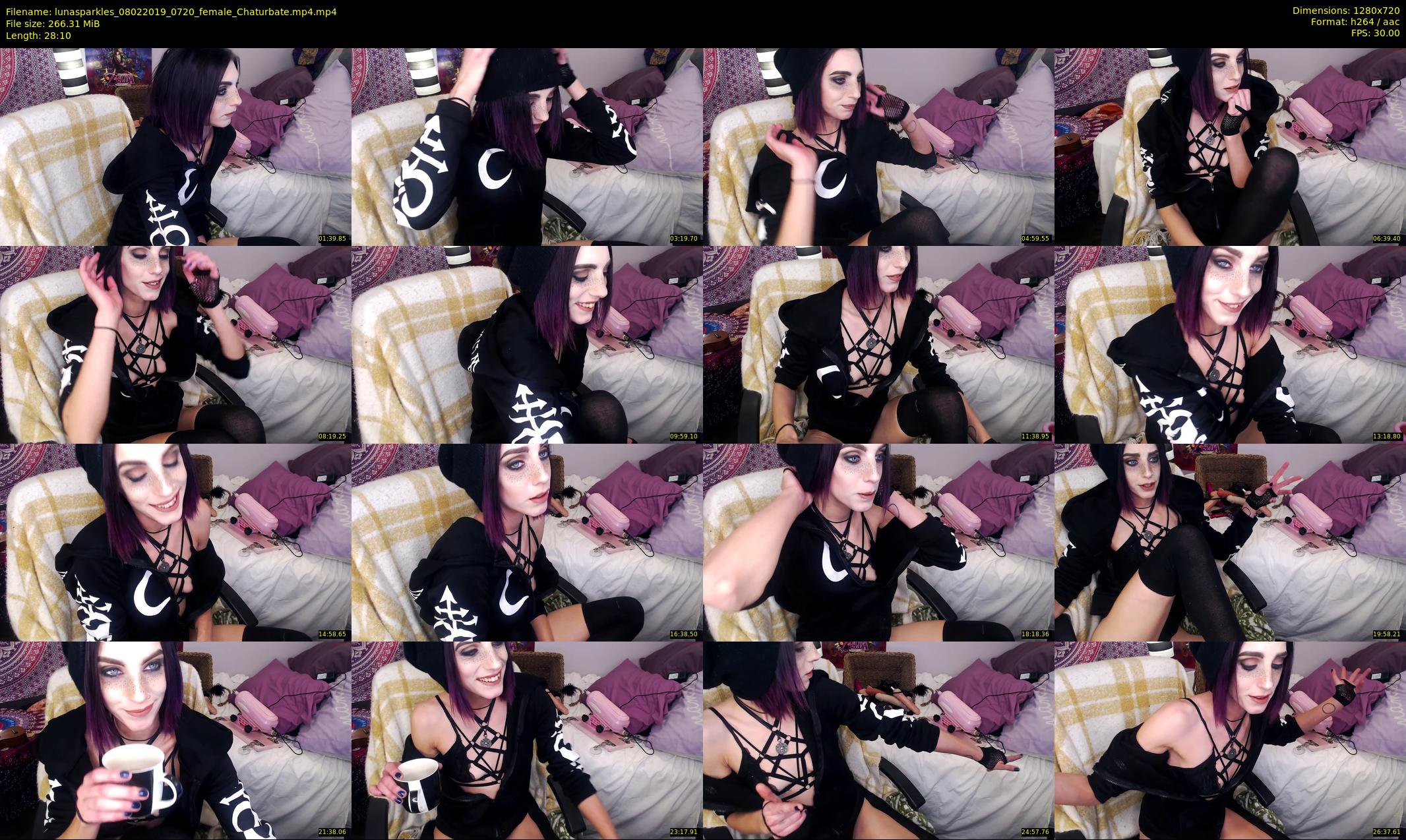 lunasparkles — 29 minute Chaturbate female cam show recording, 720p, Feb 8, 2019