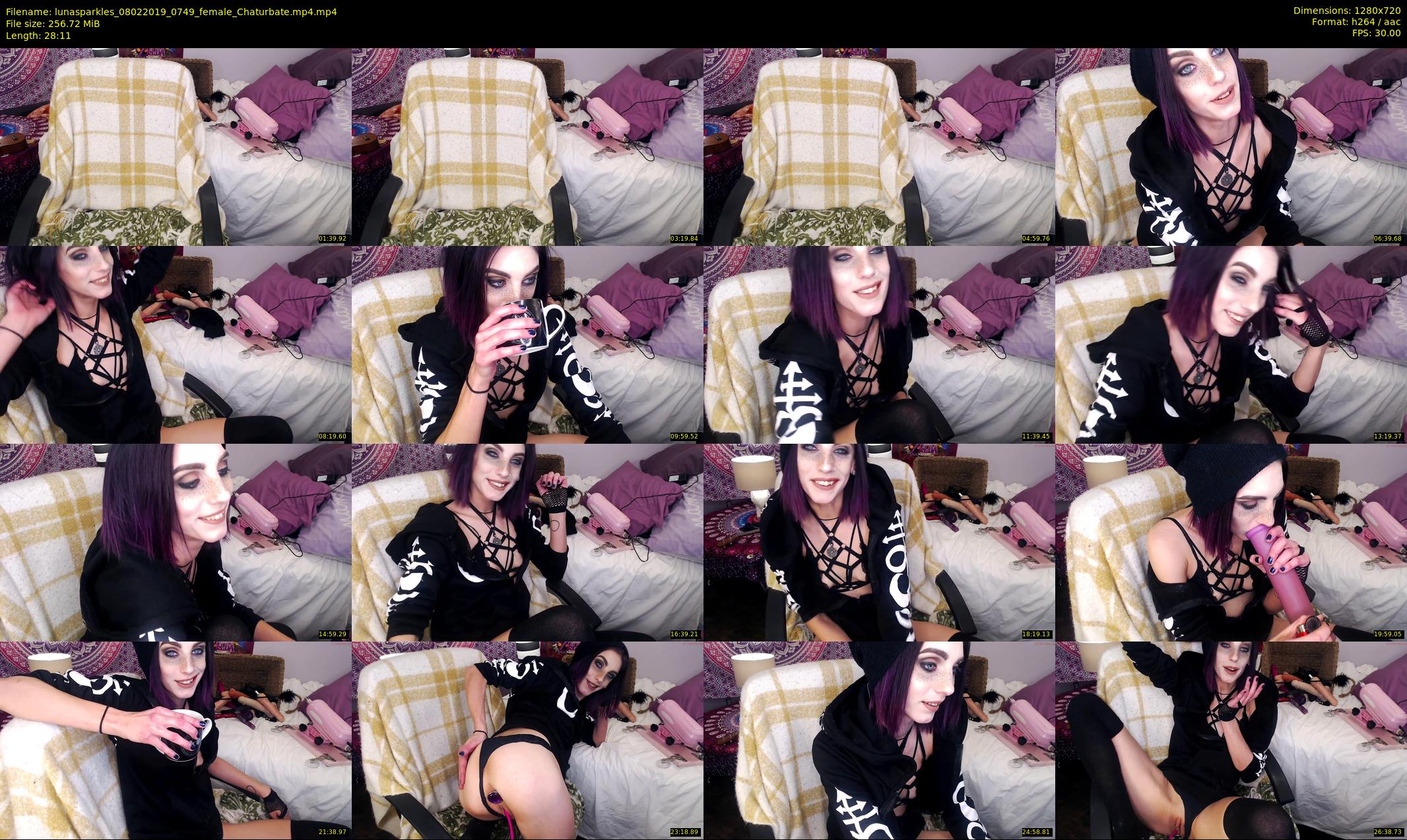 lunasparkles — 29 minute Chaturbate female cam show recording, 720p, Feb 8, 2019