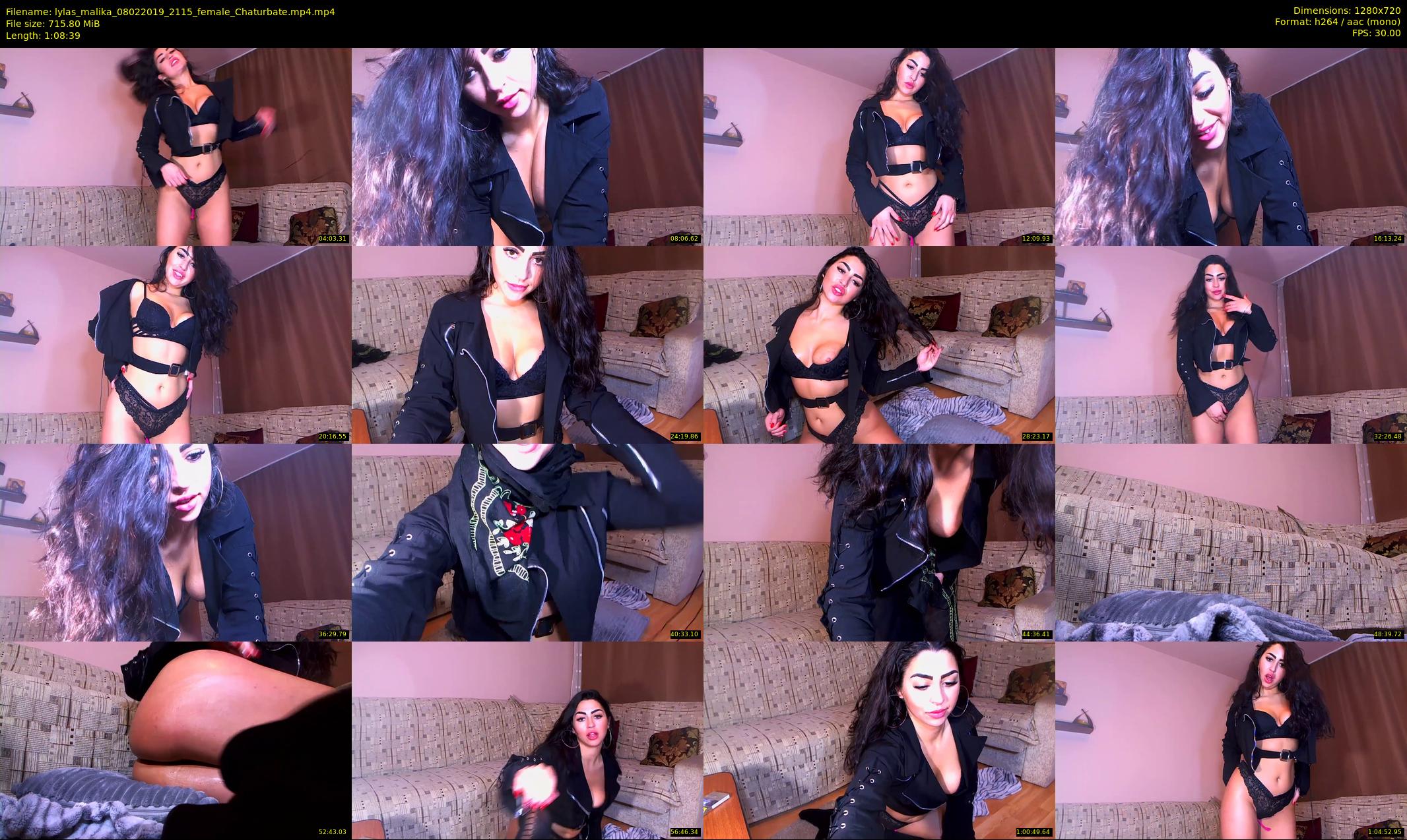 lylas_malika — 69 minute Chaturbate female cam show recording, 720p, Feb 8, 2019