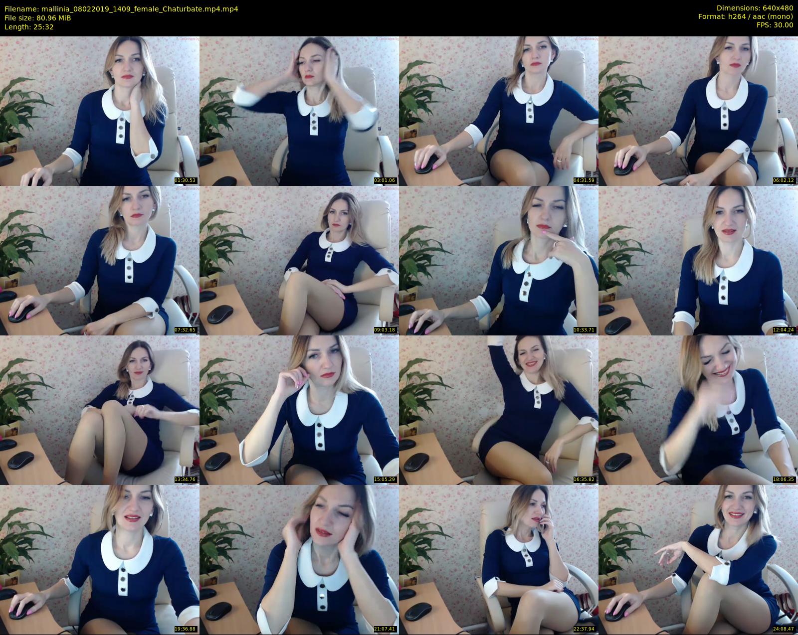 mallinia — 26 minute Chaturbate female cam show recording, 480p, Feb 8, 2019