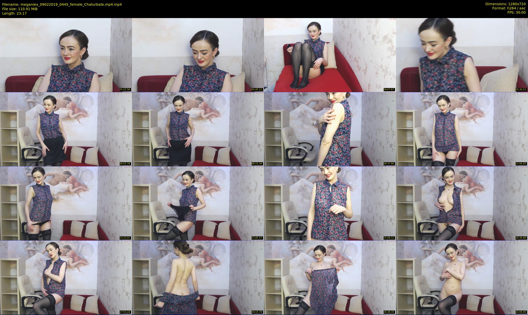 meganiex — 24 minute Chaturbate female cam show recording, 720p, Feb 9, 2019