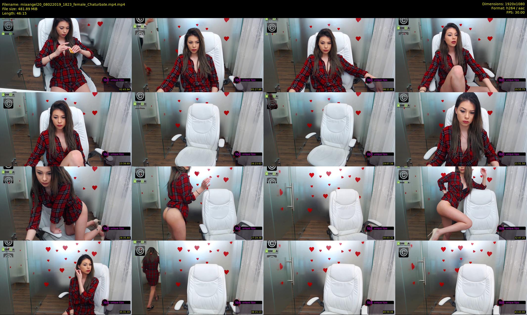 miaangel20 — 47 minute Chaturbate female cam show recording, 1080p, Feb 8, 2019
