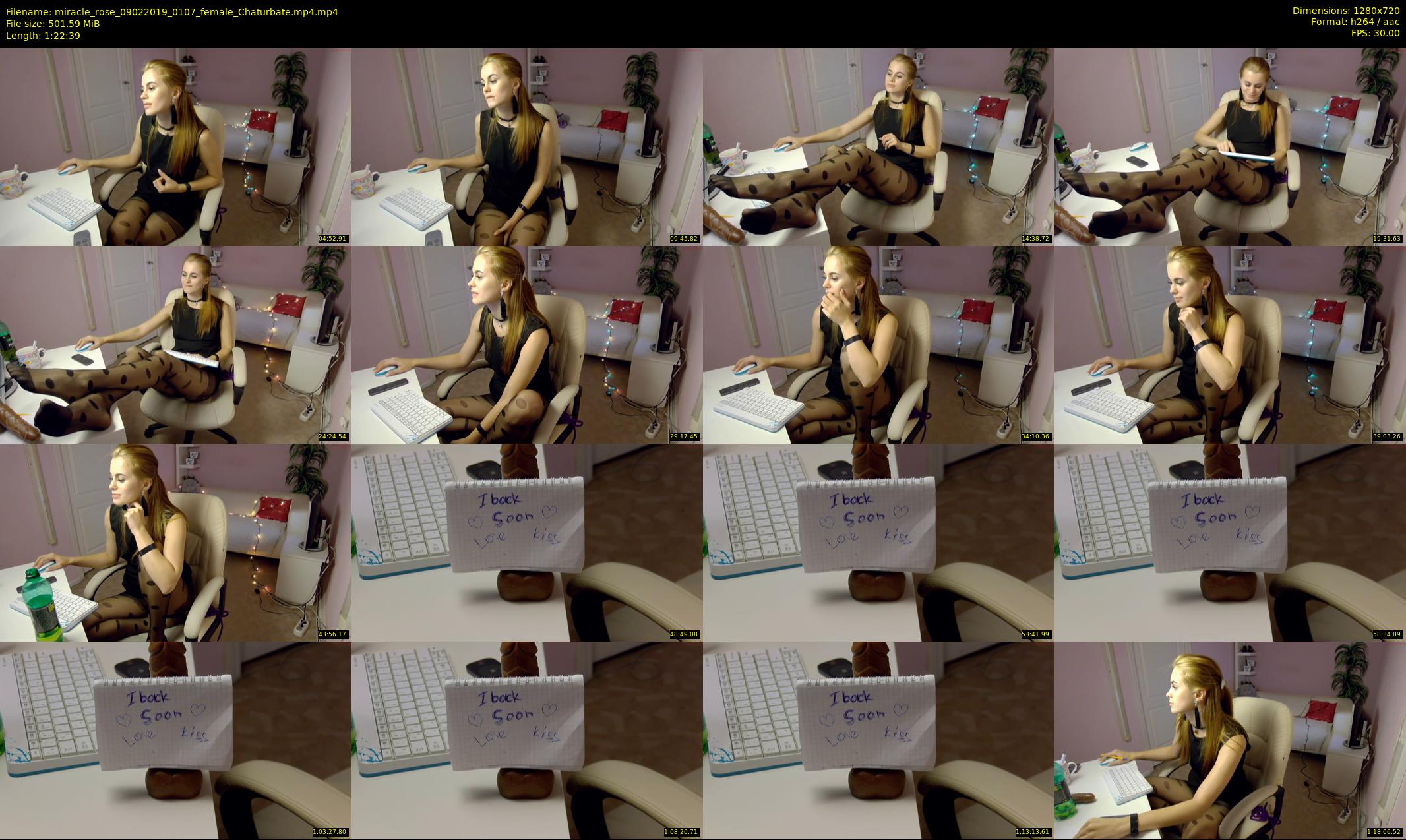 miracle_rose — 83 minute Chaturbate female cam show recording, 720p, Feb 9, 2019