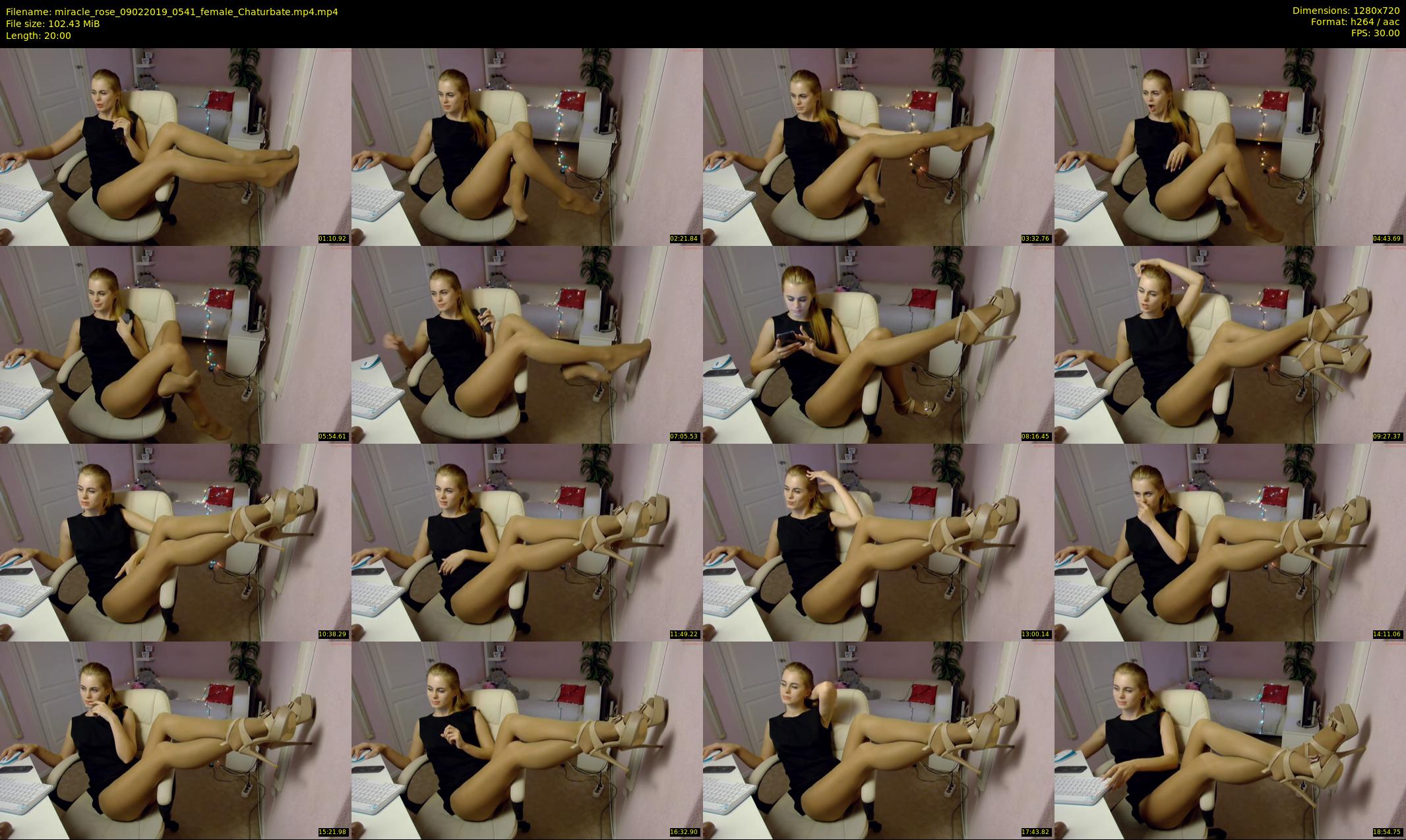 miracle_rose — 20 minute Chaturbate female cam show recording, 720p, Feb 9, 2019