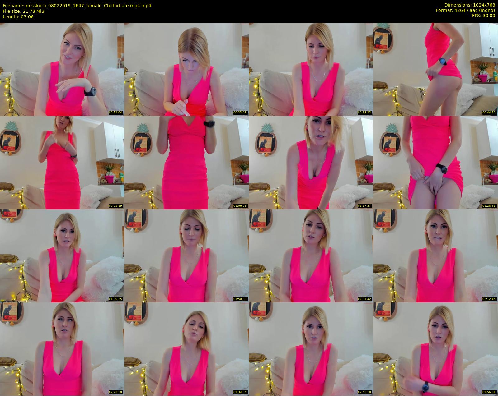 misslucci — 4 minute Chaturbate female cam show recording, 720p, Feb 8, 2019