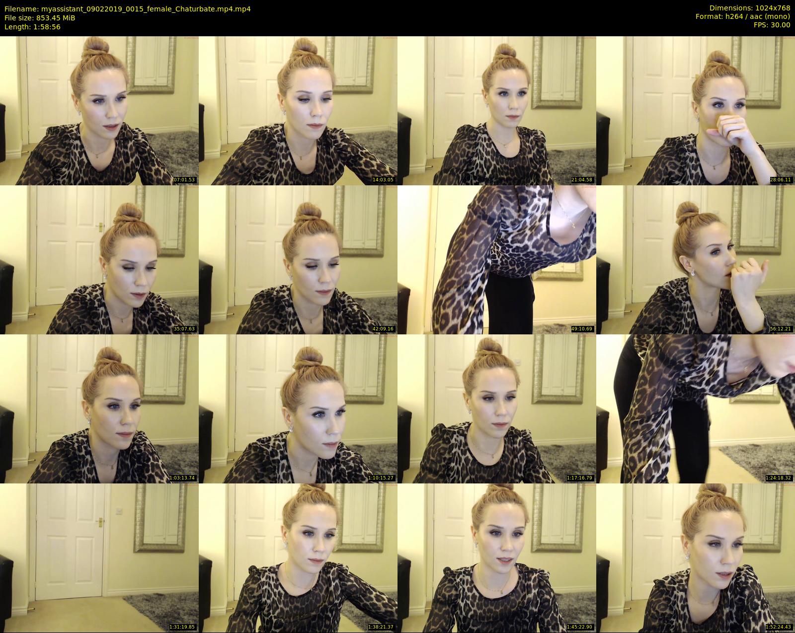 myassistant — 119 minute Chaturbate female cam show recording, 720p, Feb 9, 2019