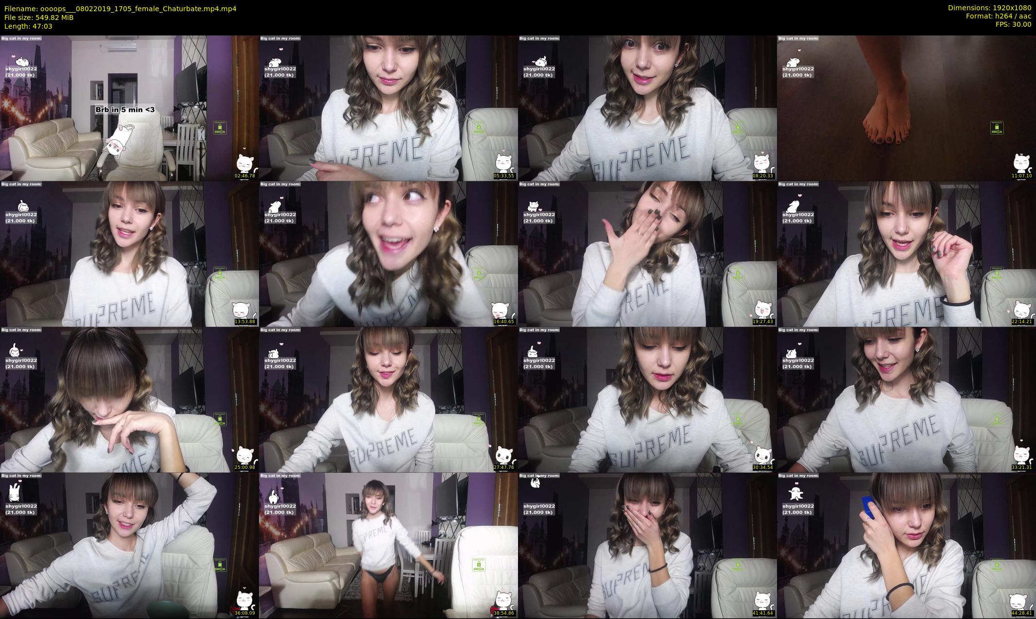 oooops__ — 48 minute Chaturbate female cam show recording, 1080p, Feb 8, 2019