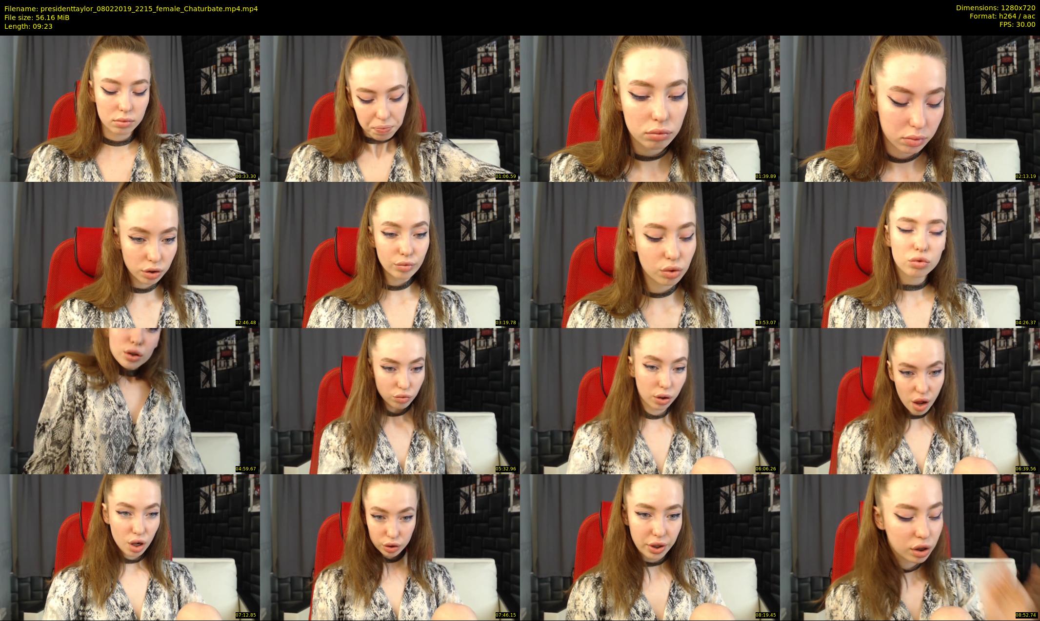 presidenttaylor — 10 minute Chaturbate female cam show recording, 720p, Feb 8, 2019
