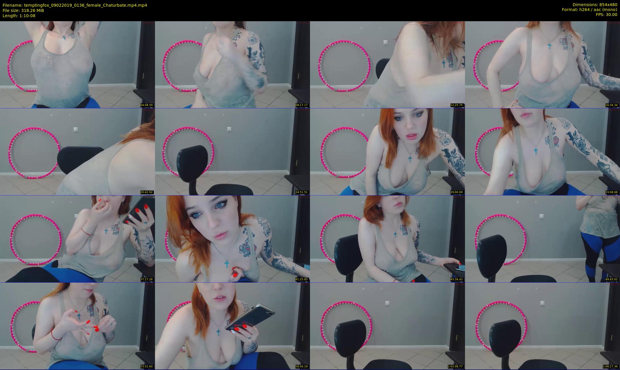 temptingfox — 71 minute Chaturbate female cam show recording, 480p, Feb 9, 2019