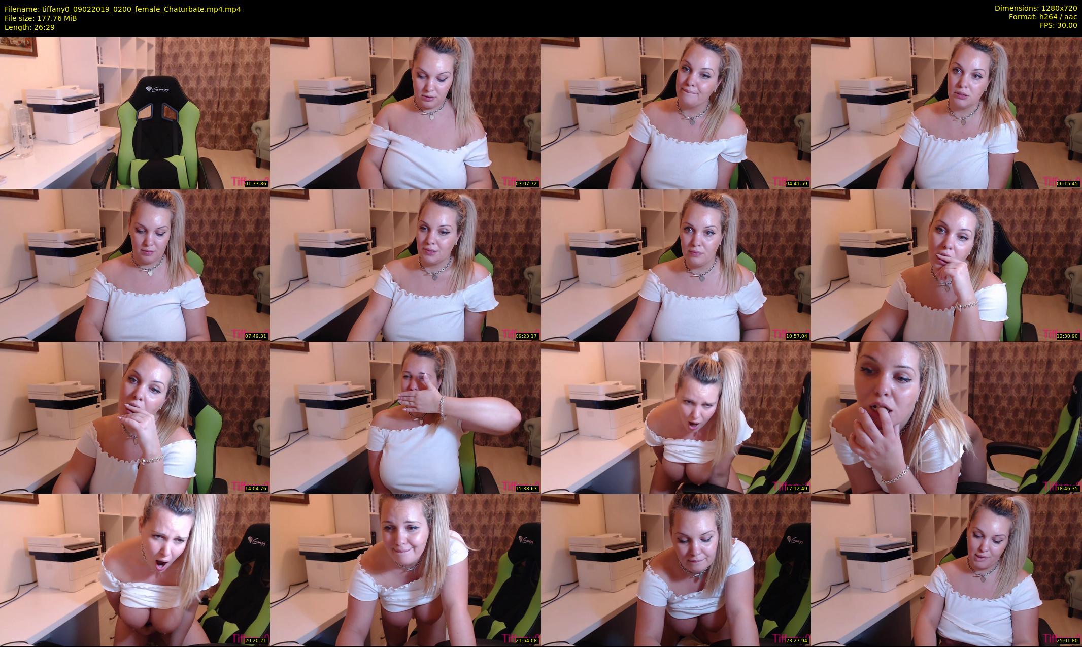 tiffany0 — 27 minute Chaturbate female cam show recording, 720p, Feb 9, 2019