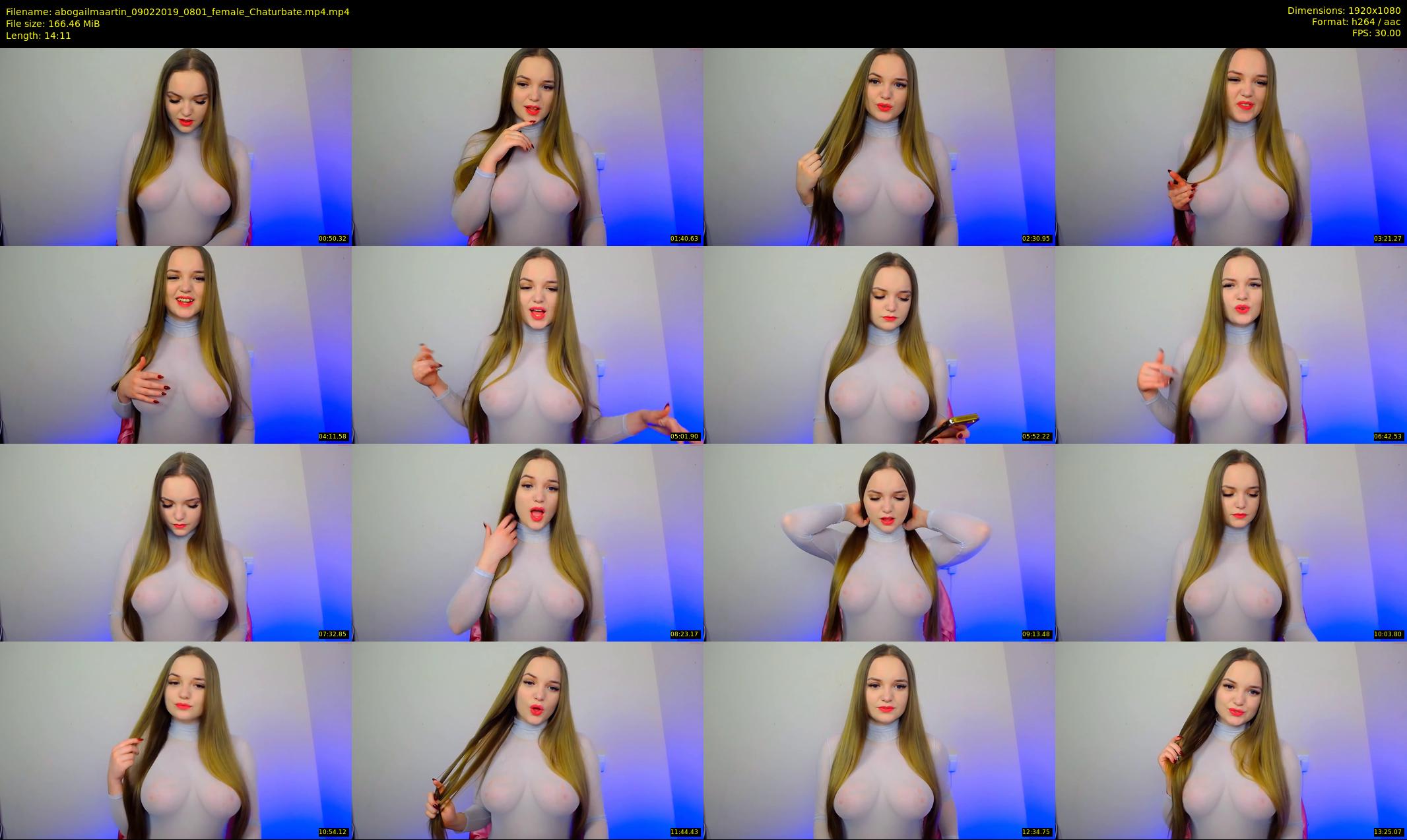 abogailmaartin — 15 minute Chaturbate female cam show recording, 1080p, Feb 9, 2019
