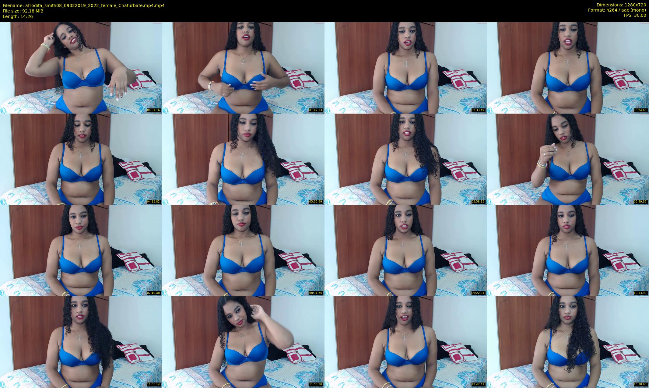 afrodita_smith08 — 15 minute Chaturbate female cam show recording, 720p, Feb 9, 2019