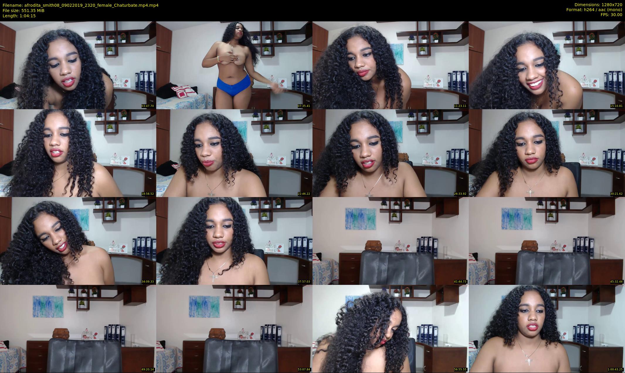 afrodita_smith08 — 65 minute Chaturbate female cam show recording, 720p, Feb 9, 2019