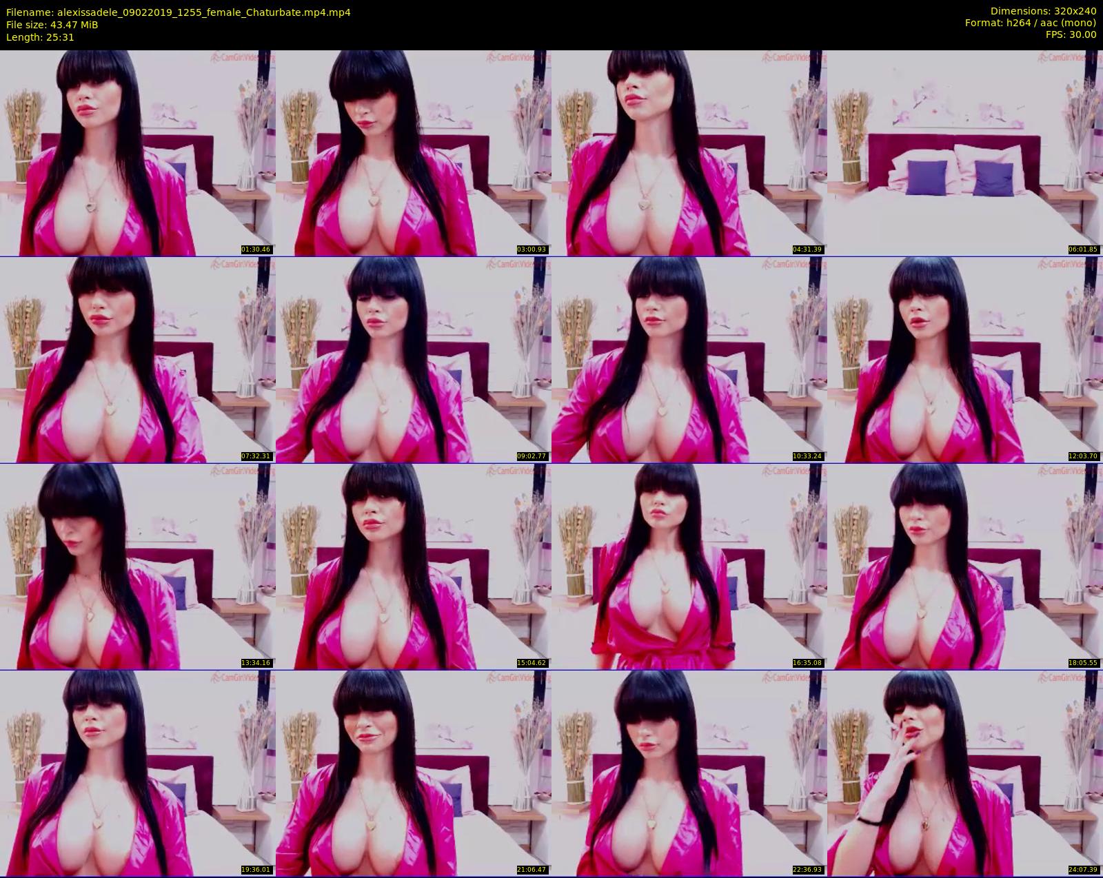 alexissadele — 26 minute Chaturbate female cam show recording, SD, Feb 9, 2019