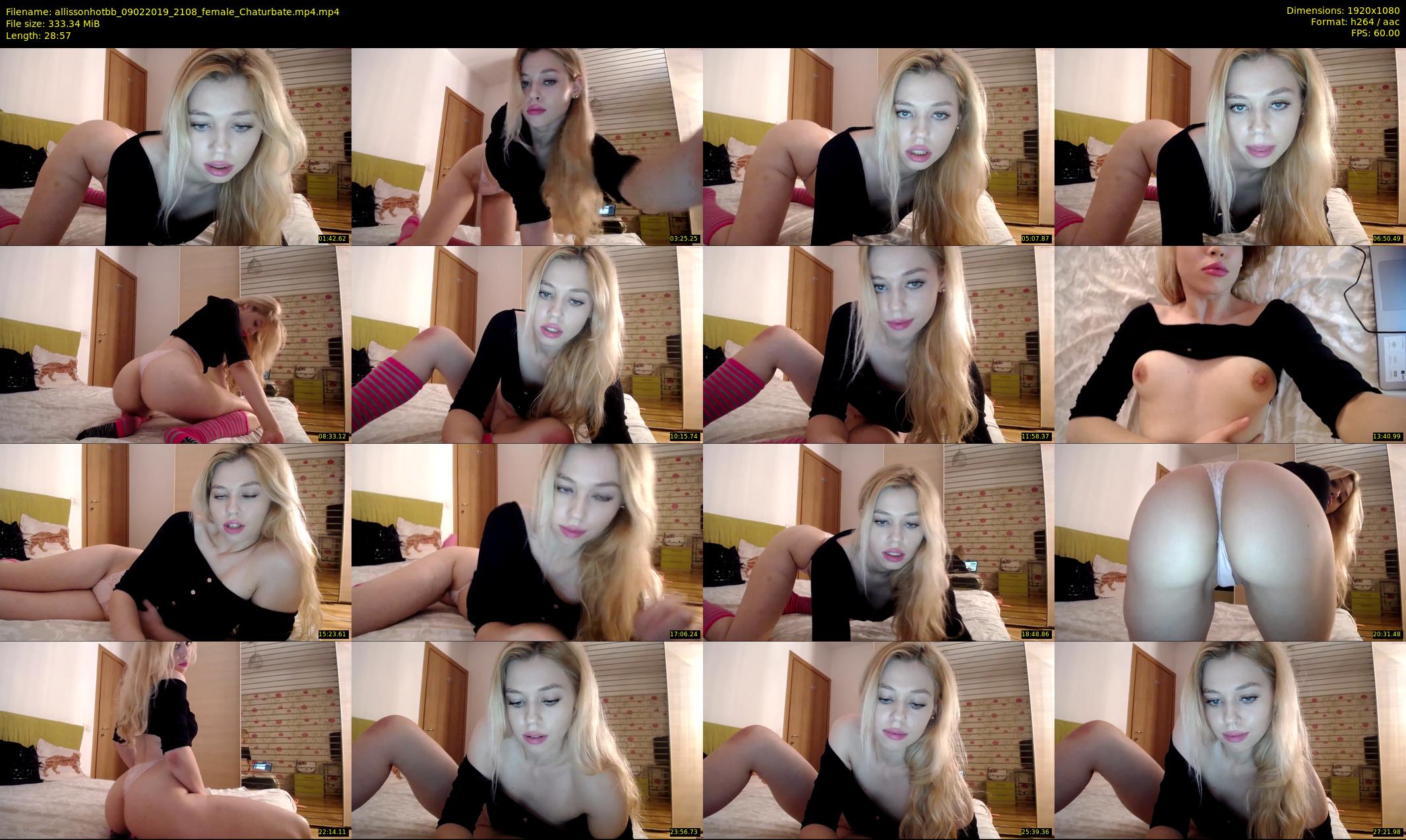 allissonhotbb — 29 minute Chaturbate female cam show recording, 1080p, Feb 9, 2019
