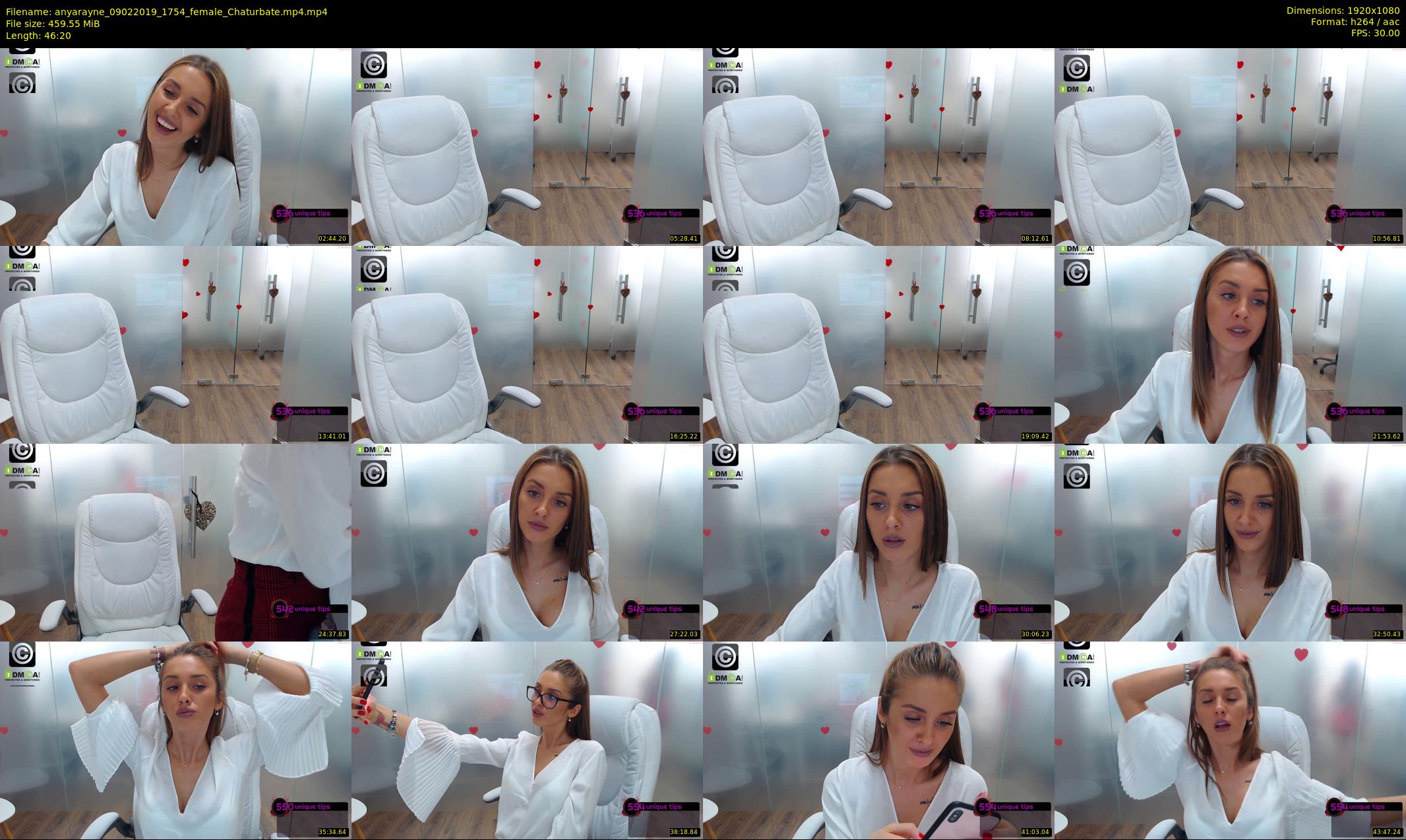 anyarayne — 47 minute Chaturbate female cam show recording, 1080p, Feb 9, 2019
