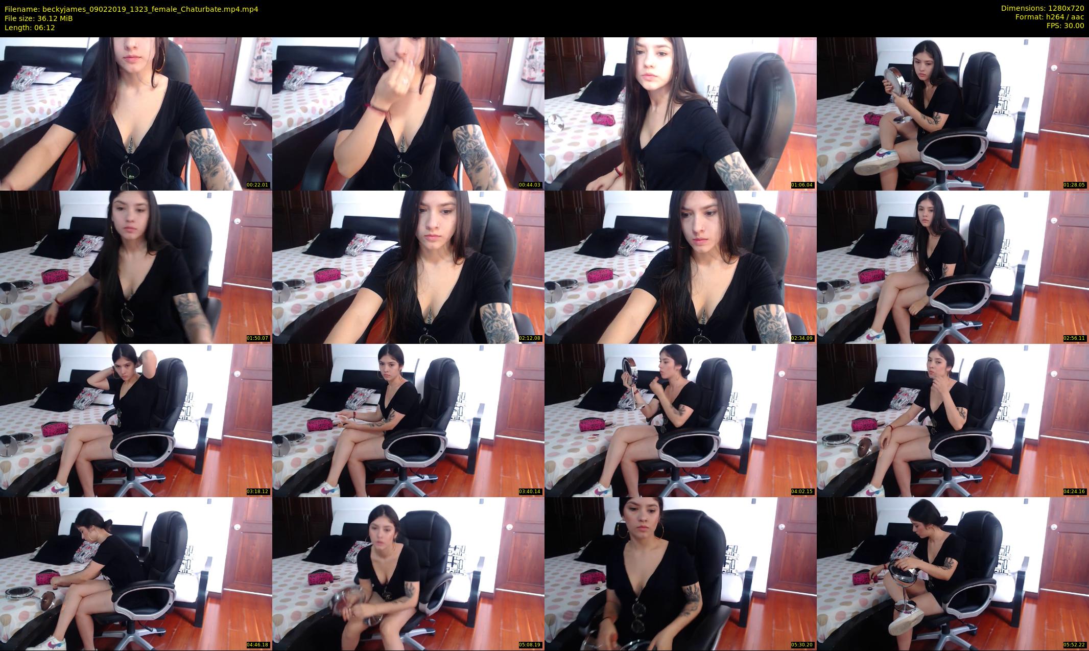 beckyjames — 7 minute Chaturbate female cam show recording, 720p, Feb 9, 2019