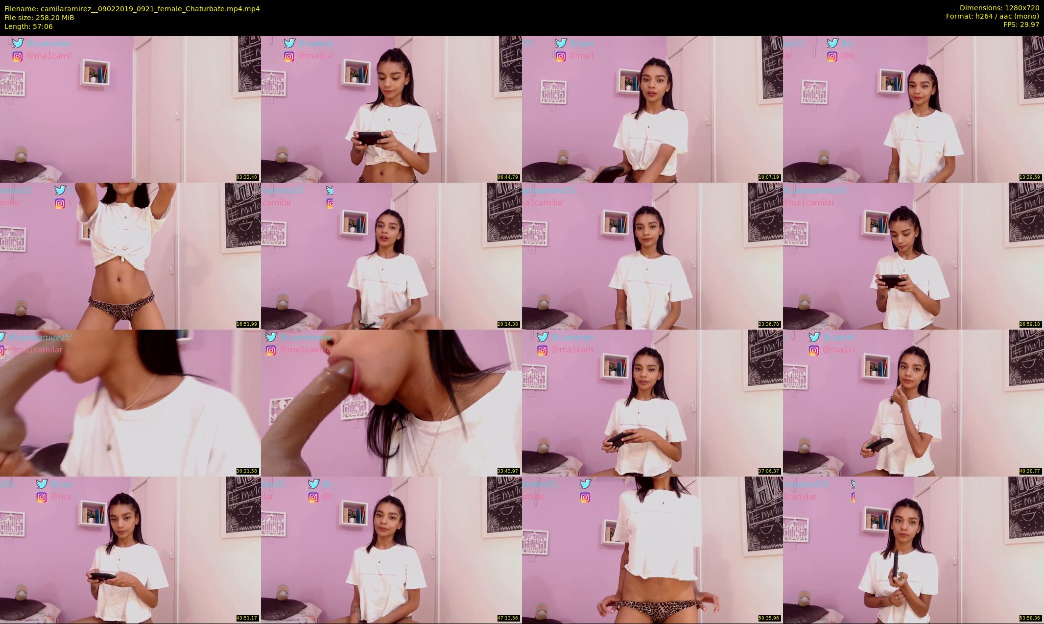 camilaramirez_ — 58 minute Chaturbate female cam show recording, 720p, Feb 9, 2019
