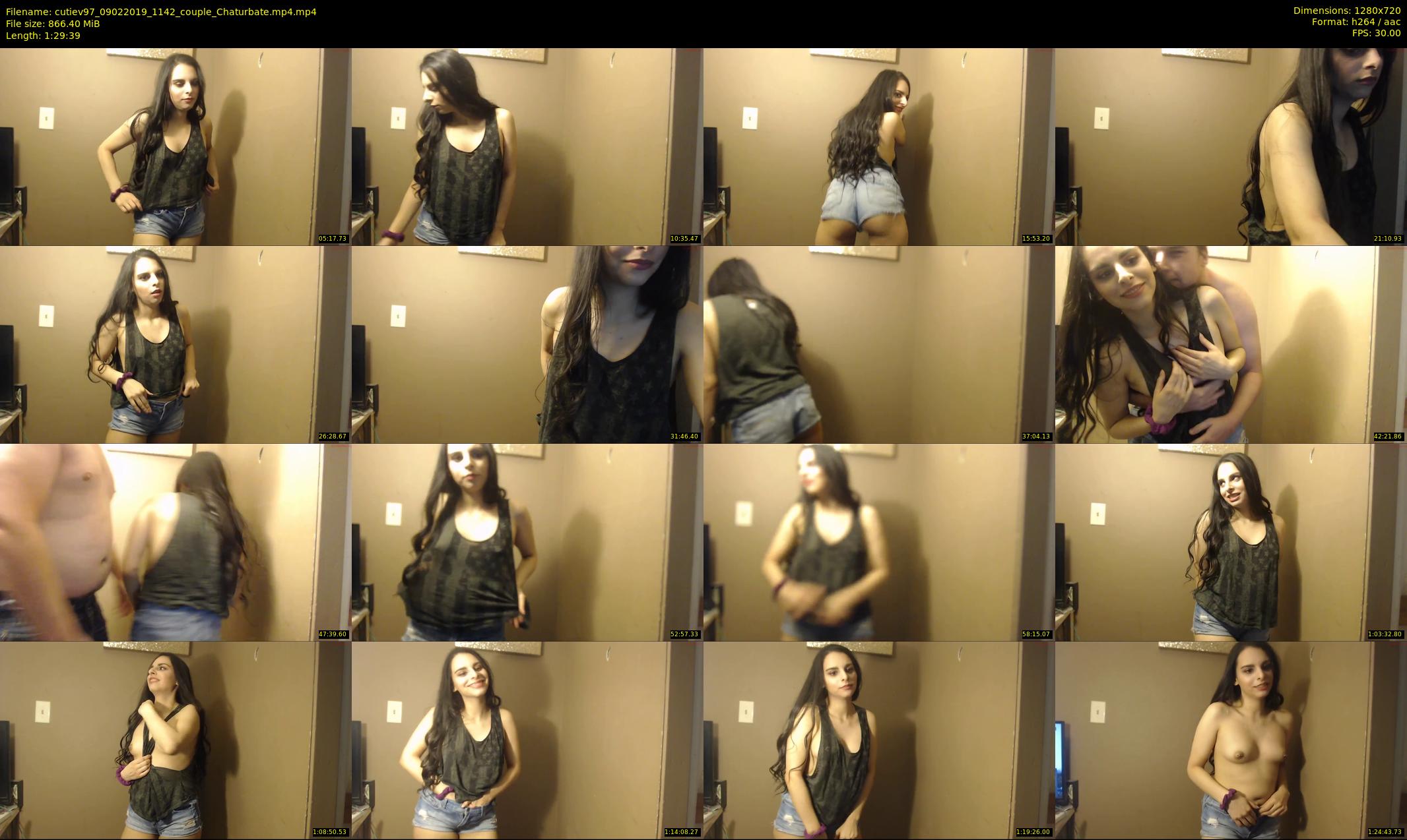 cutiev97 — 90 minute Chaturbate couple cam show recording, 720p, Feb 9, 2019