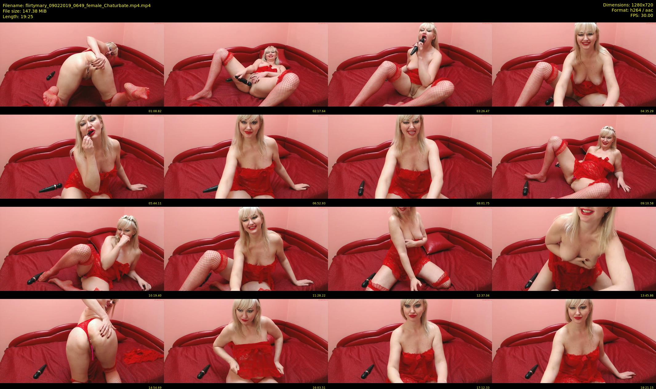 flirtymary — 20 minute Chaturbate female cam show recording, 720p, Feb 9, 2019