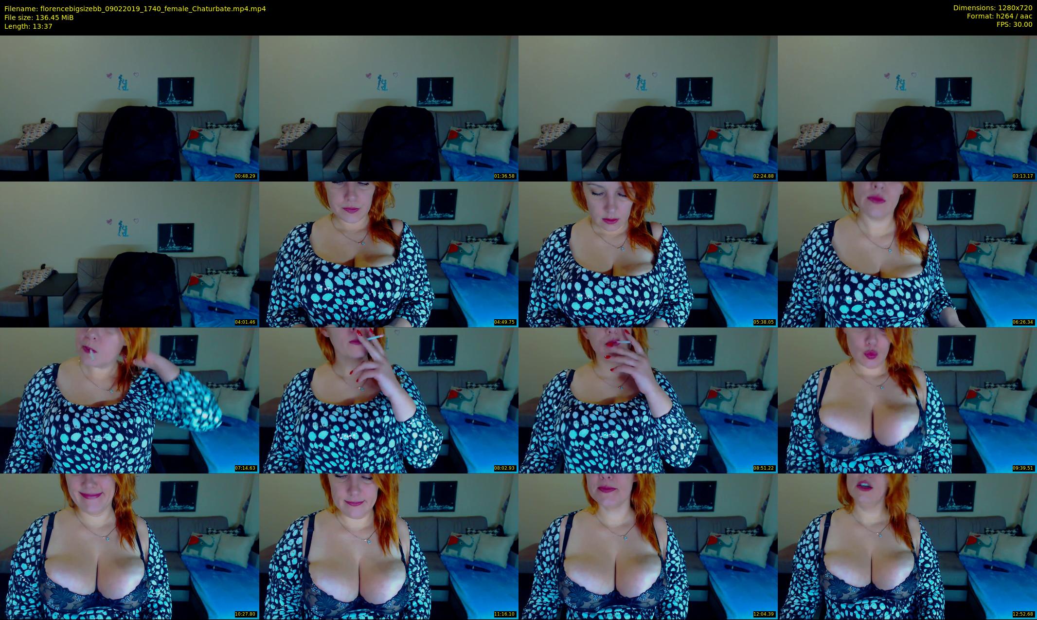 florencebigsizebb — 14 minute Chaturbate female cam show recording, 720p, Feb 9, 2019