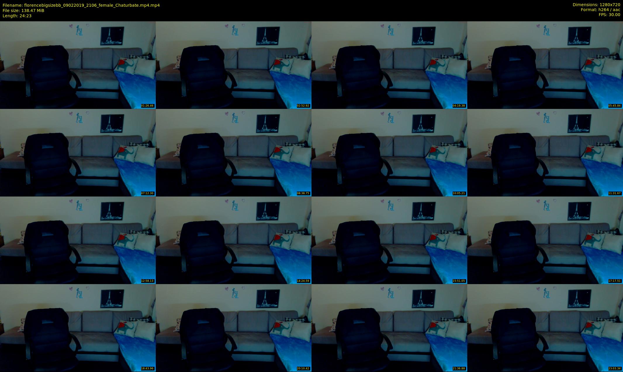 florencebigsizebb — 25 minute Chaturbate female cam show recording, 720p, Feb 9, 2019