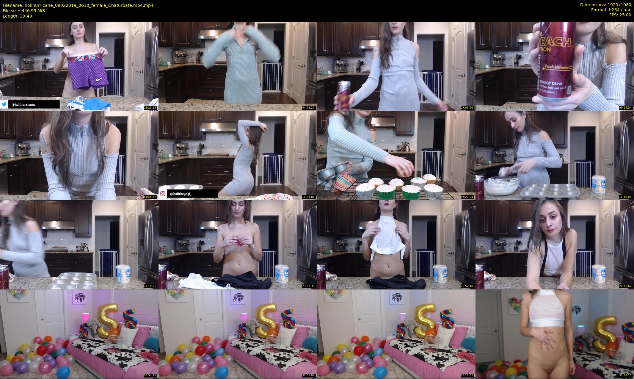 holihurricane — 40 minute Chaturbate female cam show recording, 1080p, Feb 9, 2019