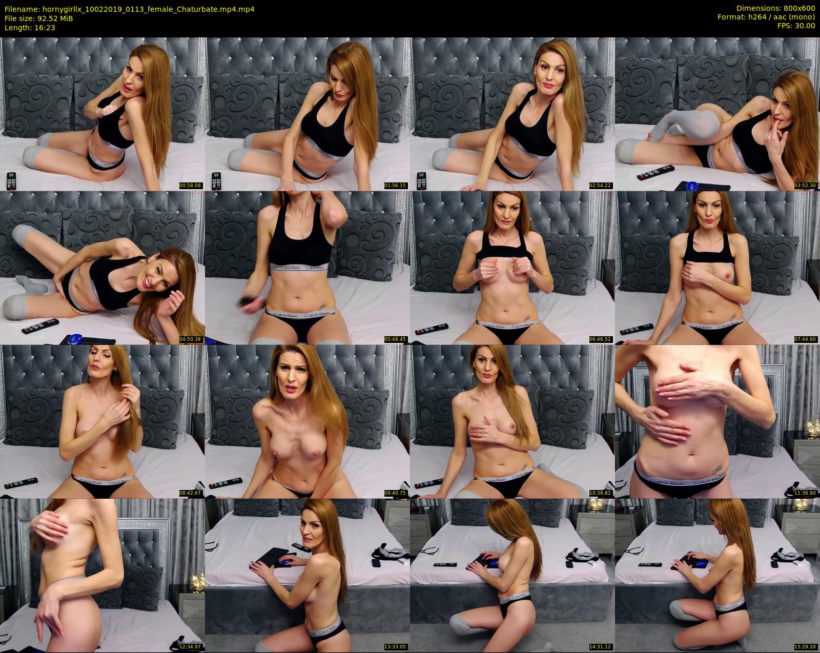 hornygirllx — 17 minute Chaturbate female cam show recording, 480p, Feb 10, 2019