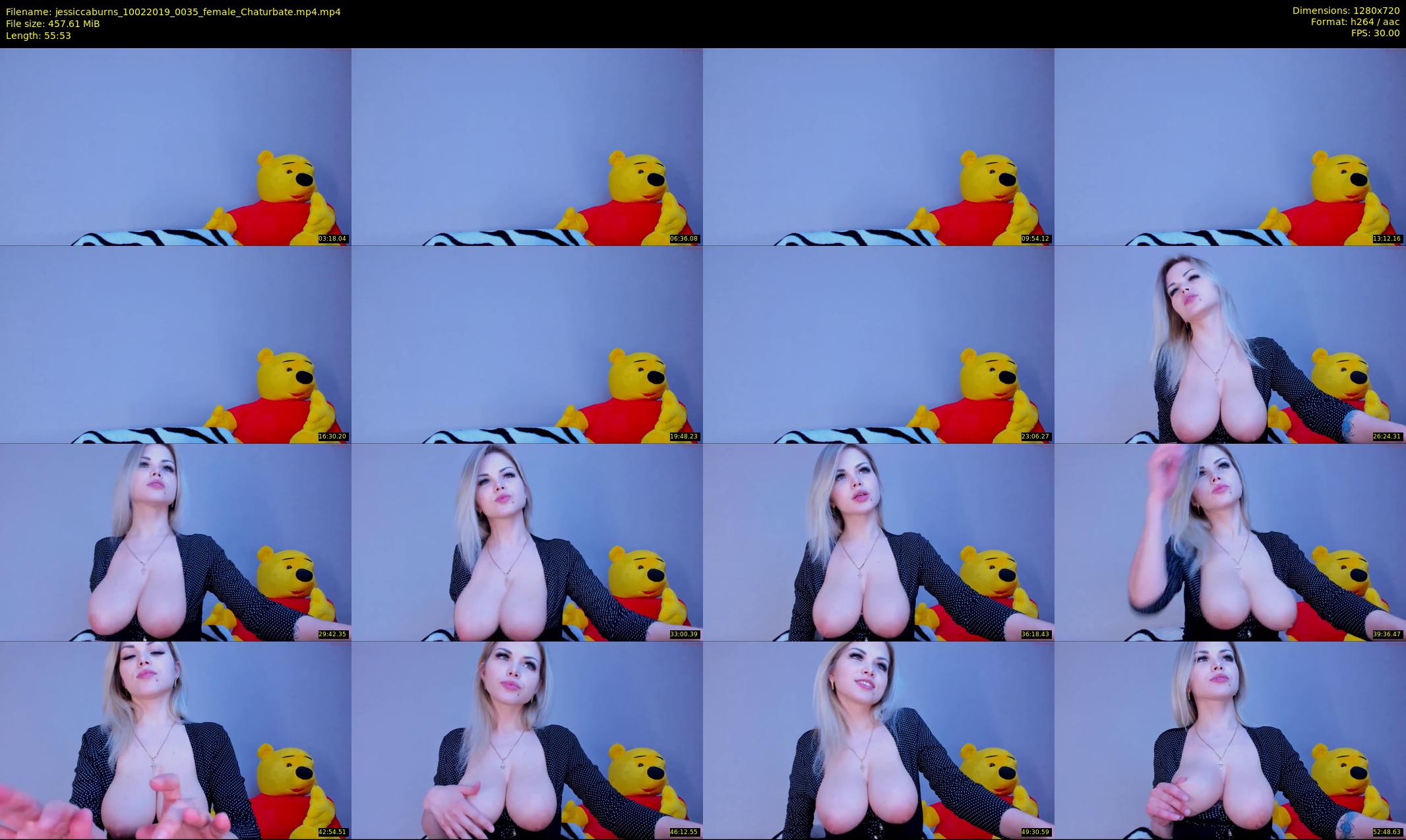 jessiccaburns — 56 minute Chaturbate female cam show recording, 720p, Feb 10, 2019