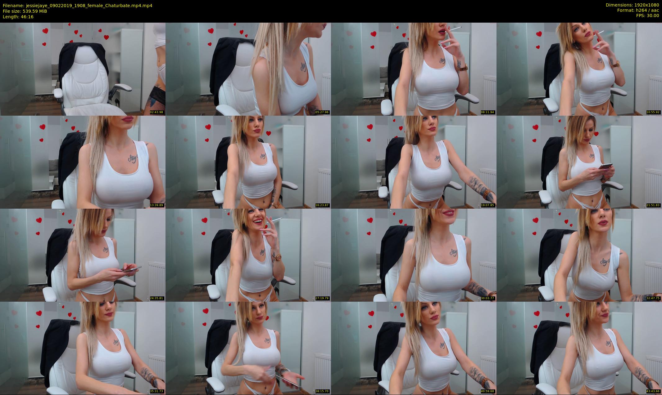 jessiejaye — 47 minute Chaturbate female cam show recording, 1080p, Feb 9, 2019