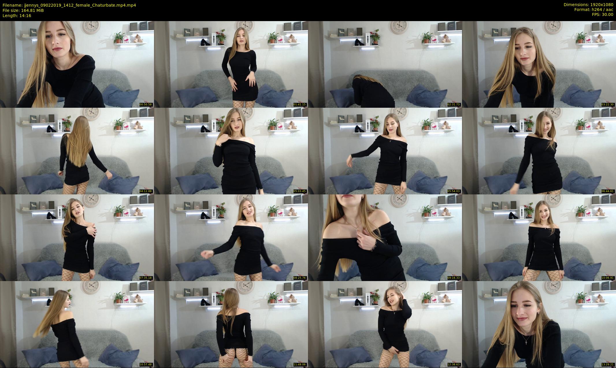 jjennys — 15 minute Chaturbate female cam show recording, 1080p, Feb 9, 2019