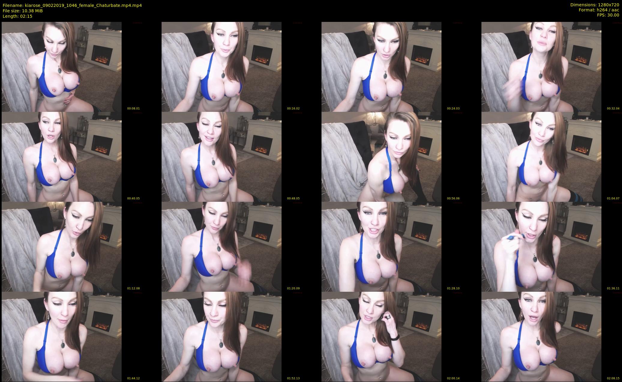 kiarose — 3 minute Chaturbate female cam show recording, 720p, Feb 9, 2019