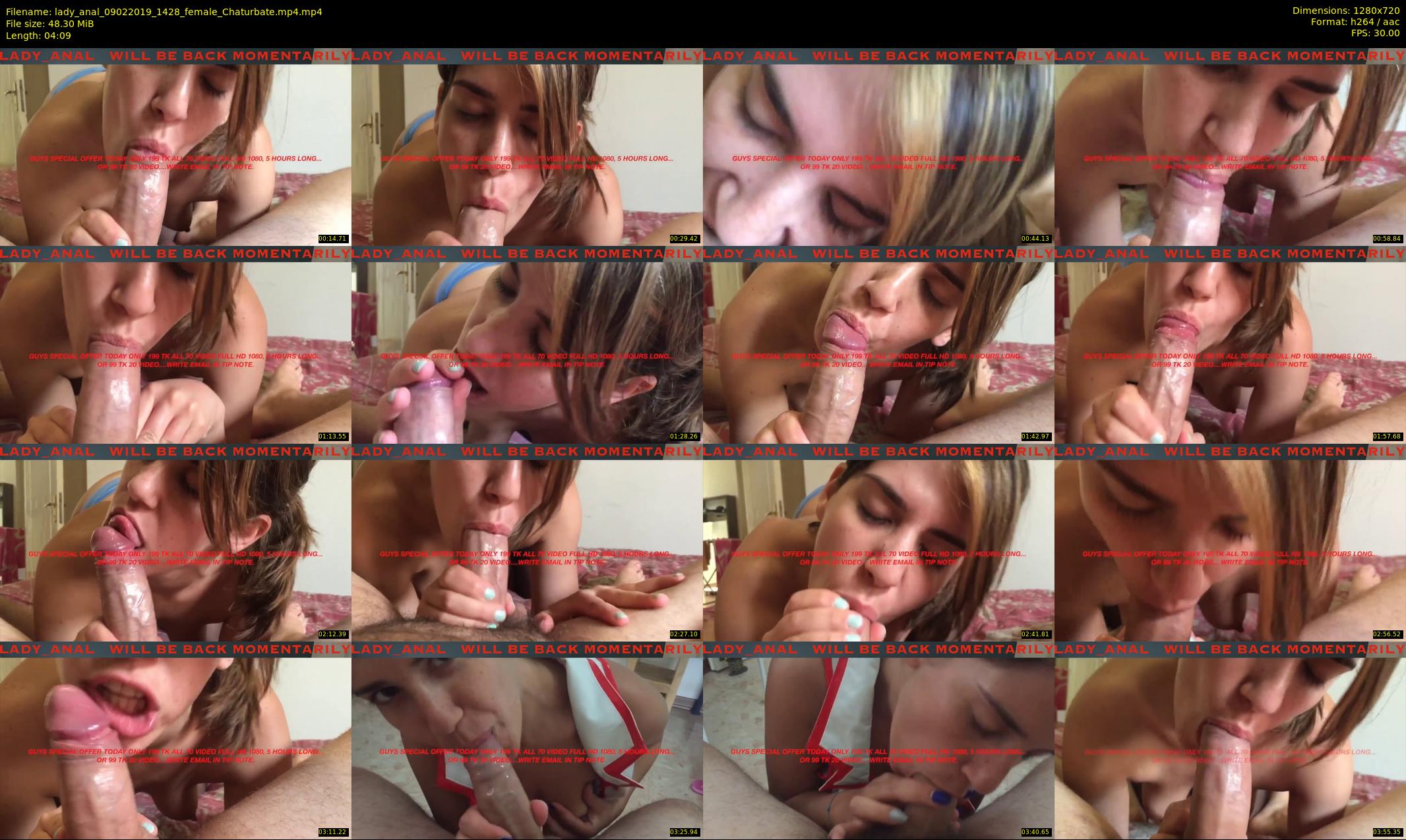 lady_anal — 5 minute Chaturbate female cam show recording, 720p, Feb 9, 2019
