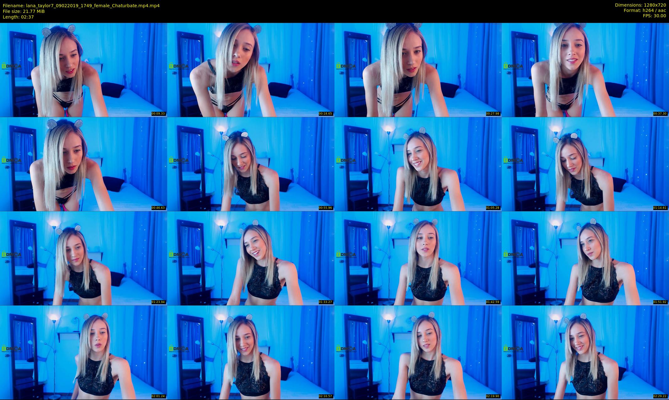 lana_taylor7 — 3 minute Chaturbate female cam show recording, 720p, Feb 9, 2019