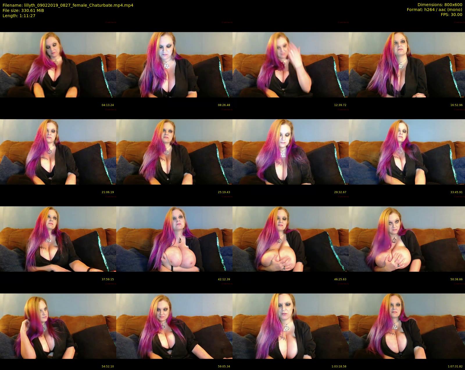 lillyth — 72 minute Chaturbate female cam show recording, 480p, Feb 9, 2019